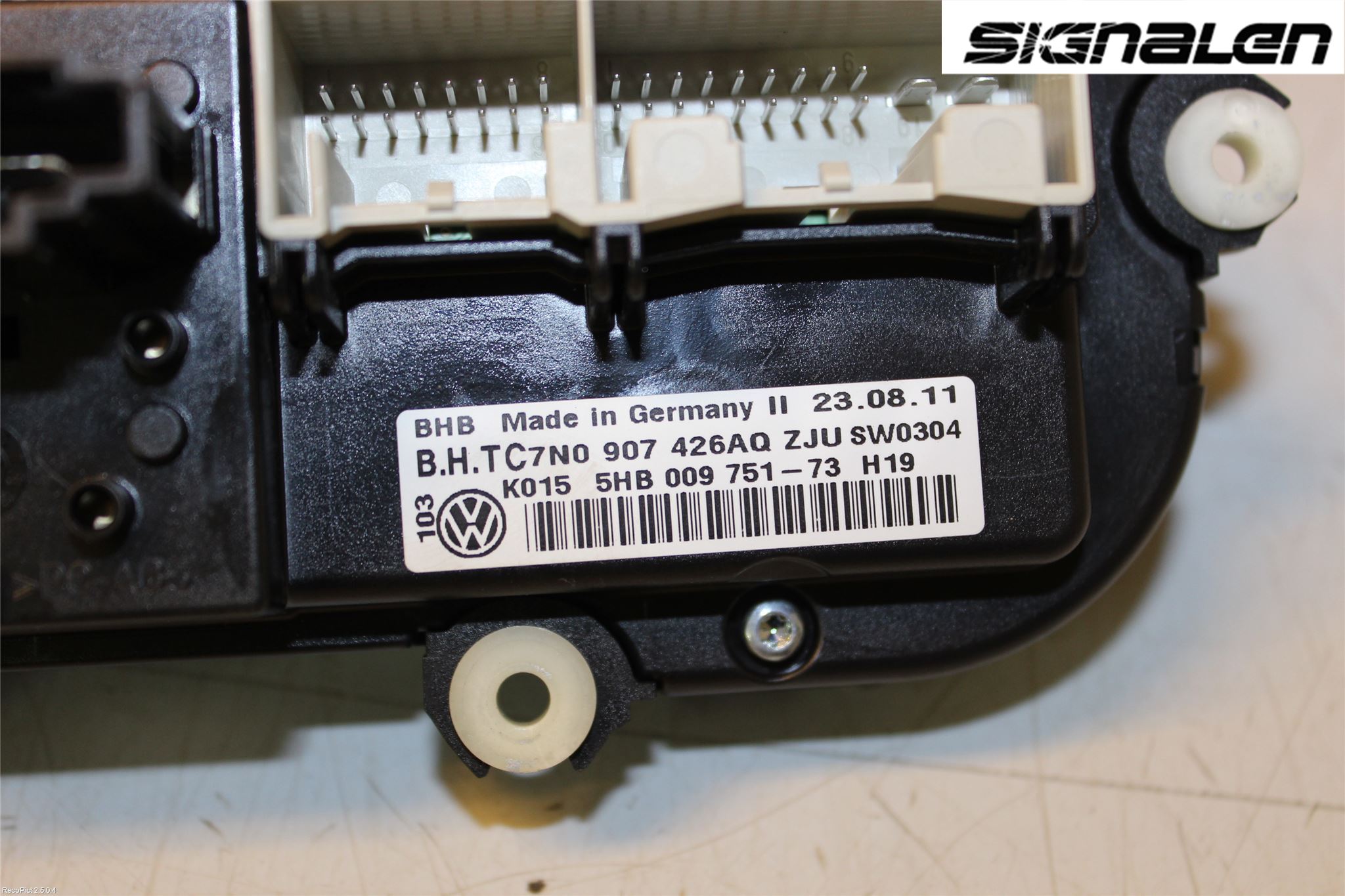 Volkswagen VW CADDY 11-15 Varme Ac Betjening-Display