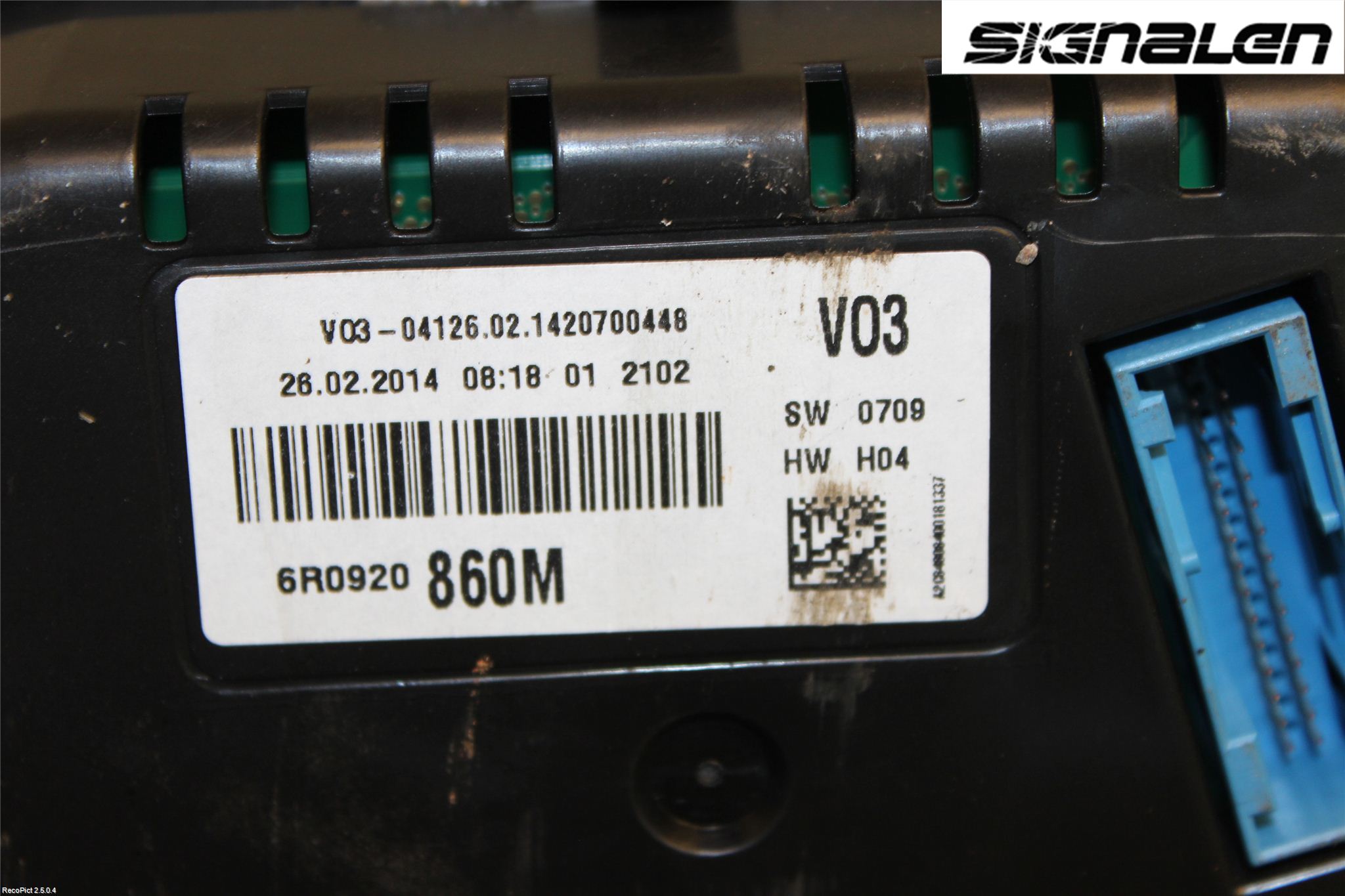 Volkswagen VW POLO 10-17 Instr Kombinert