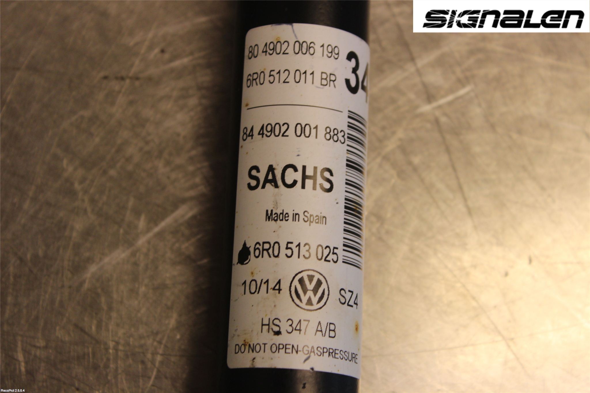 Volkswagen VW POLO 10-17 Støtdemper Bak