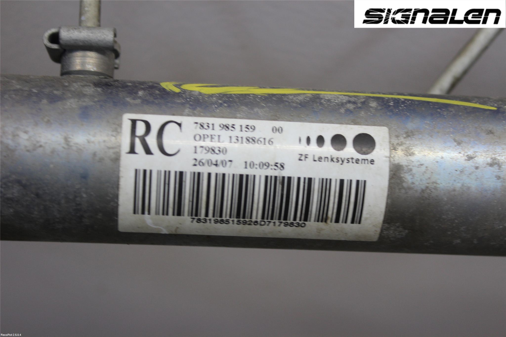 Opel ZAFIRA B 06-14 Servo Snekke - Tannstang