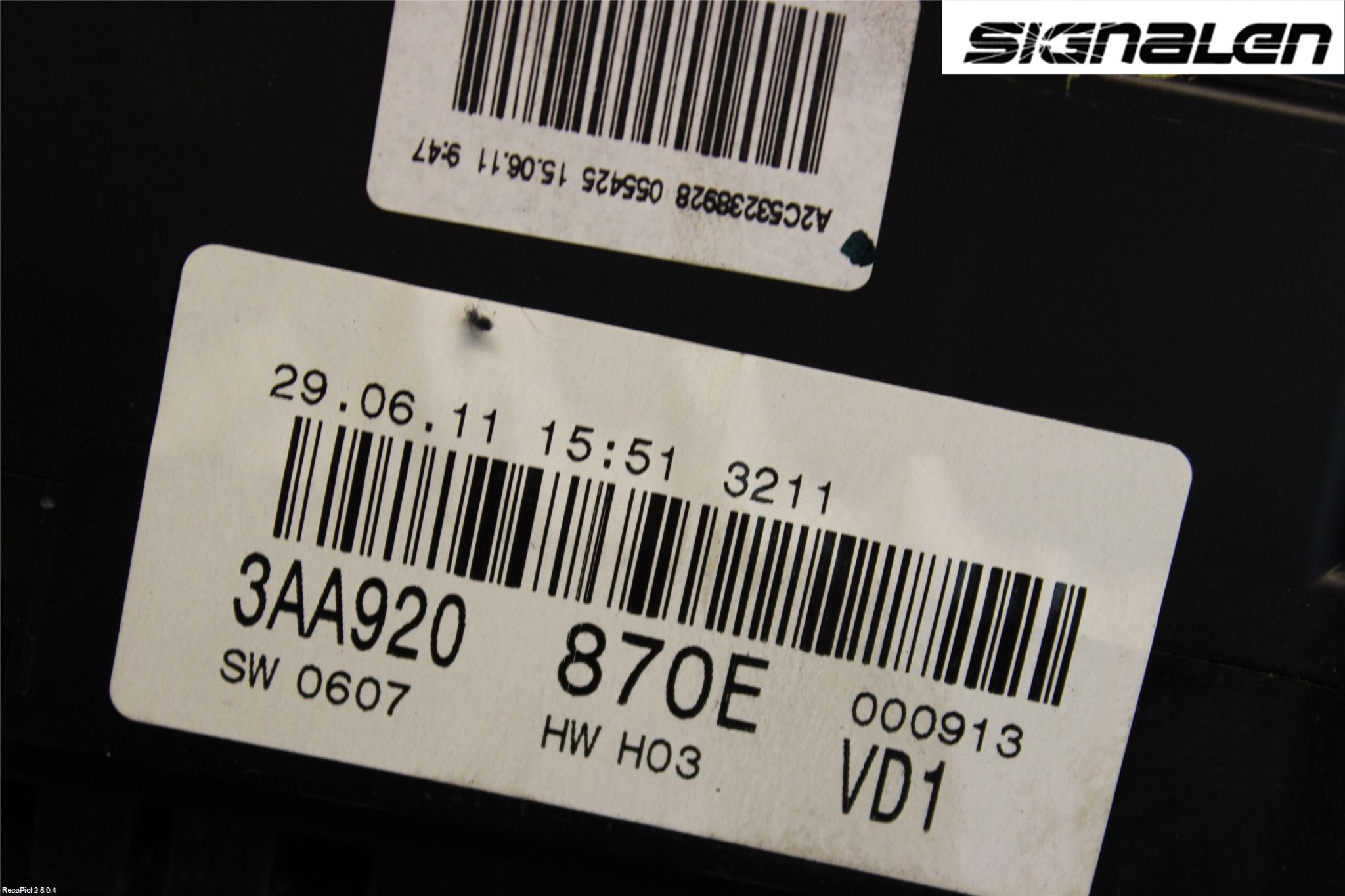 Volkswagen VW PASSAT 11-14 Instr Kombinert