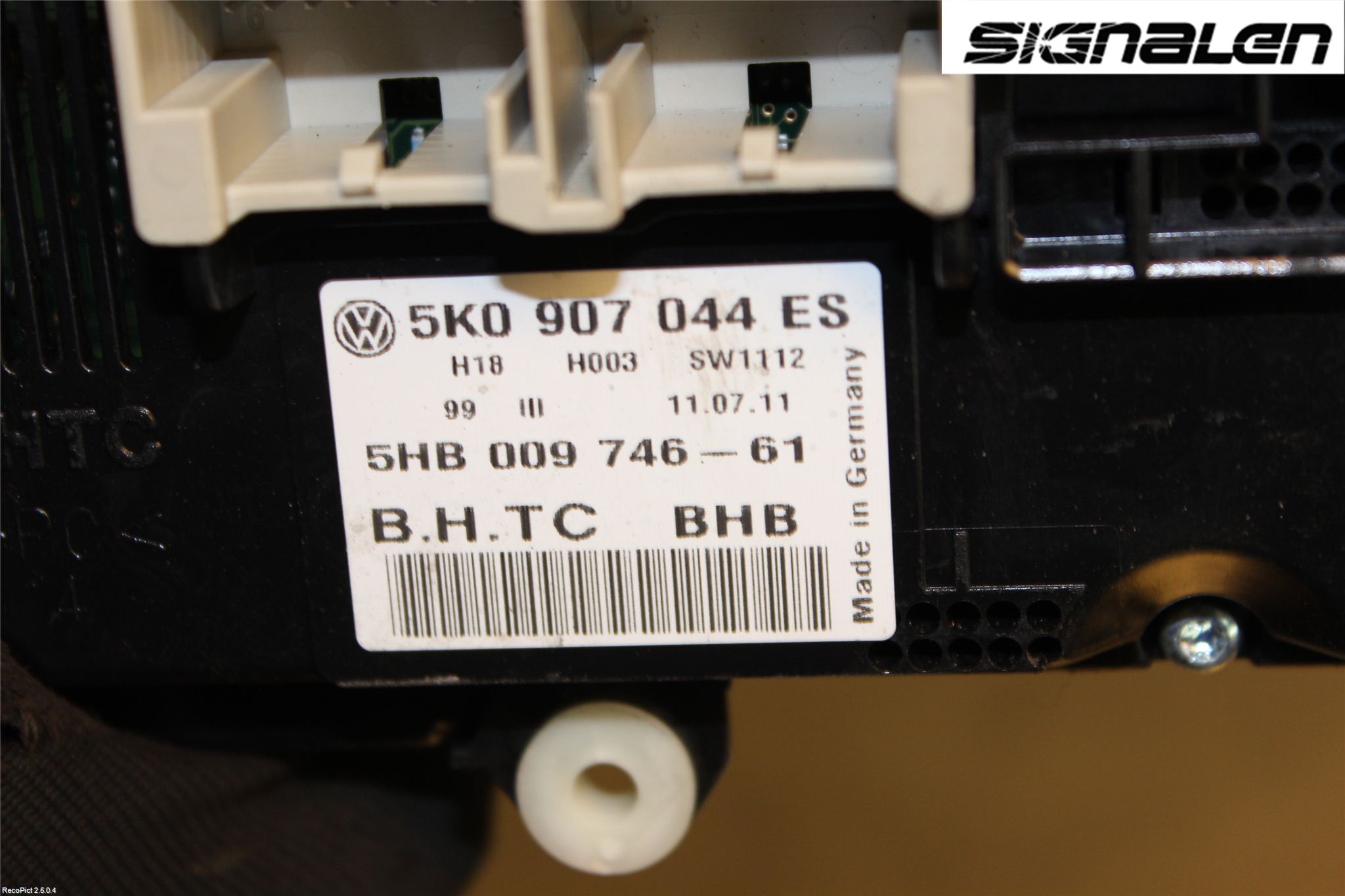 Volkswagen VW PASSAT 11-14 Varme Ac Betjening-Display