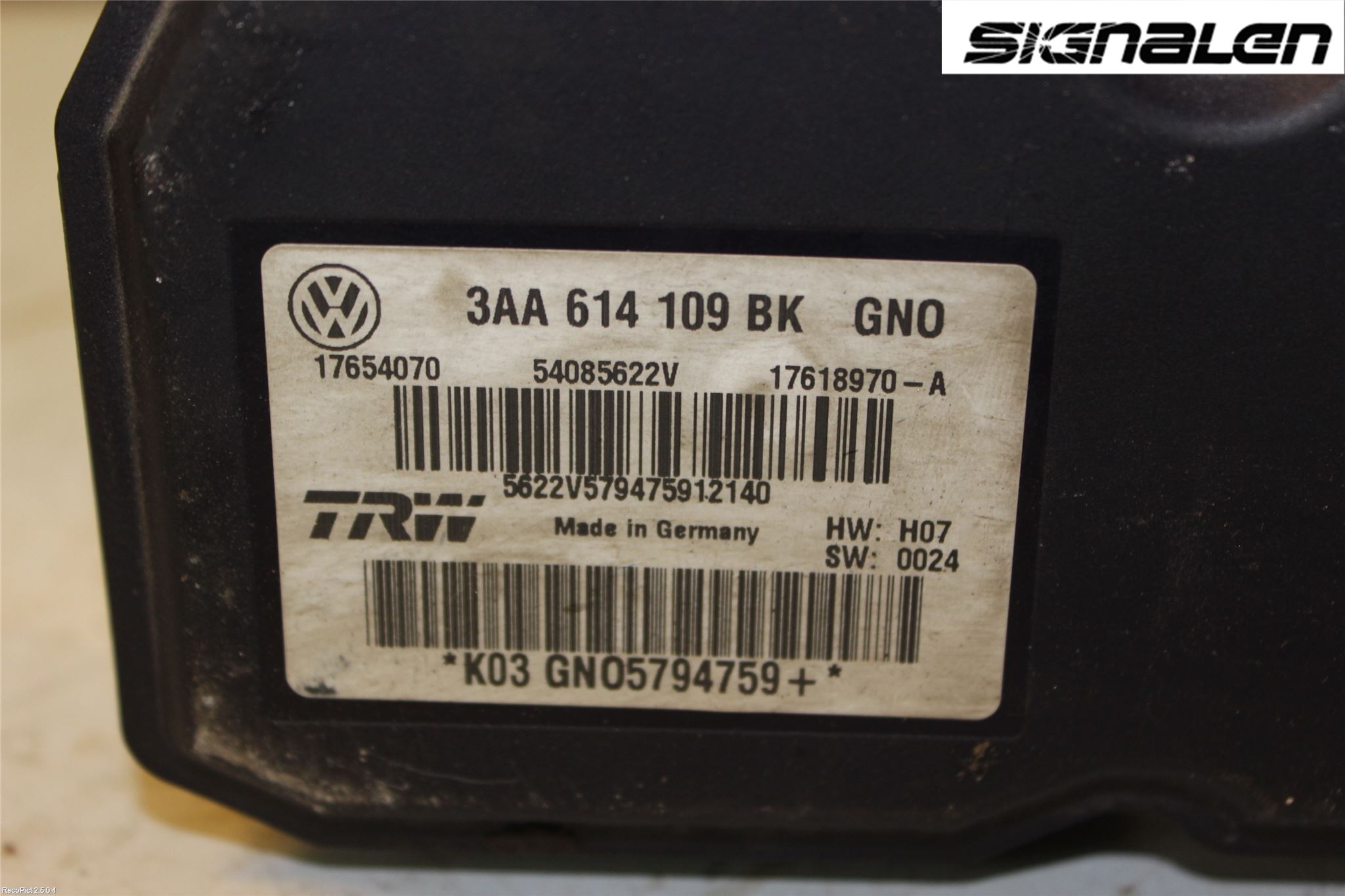 Volkswagen VW PASSAT 11-14 Abs Hydraulikkaggregat