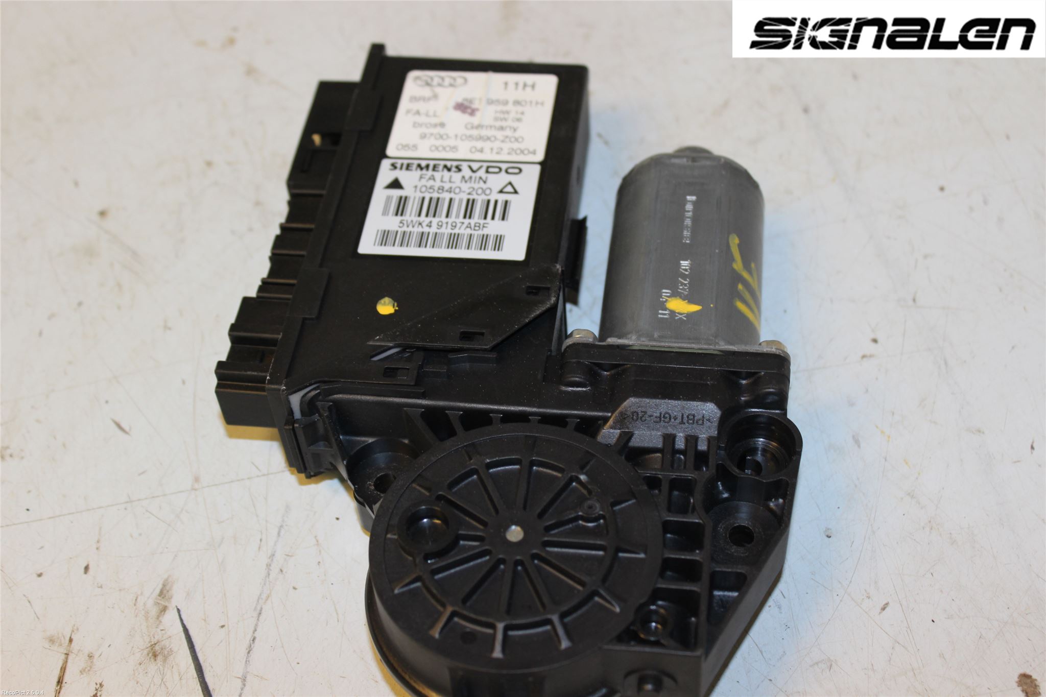 Audi A4/S4 05-07 Vindusheismotor