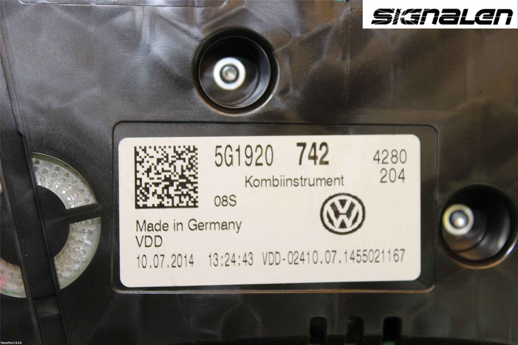 Volkswagen VW GOLF / E-GOLF VII 13-20 Instr Kombinert