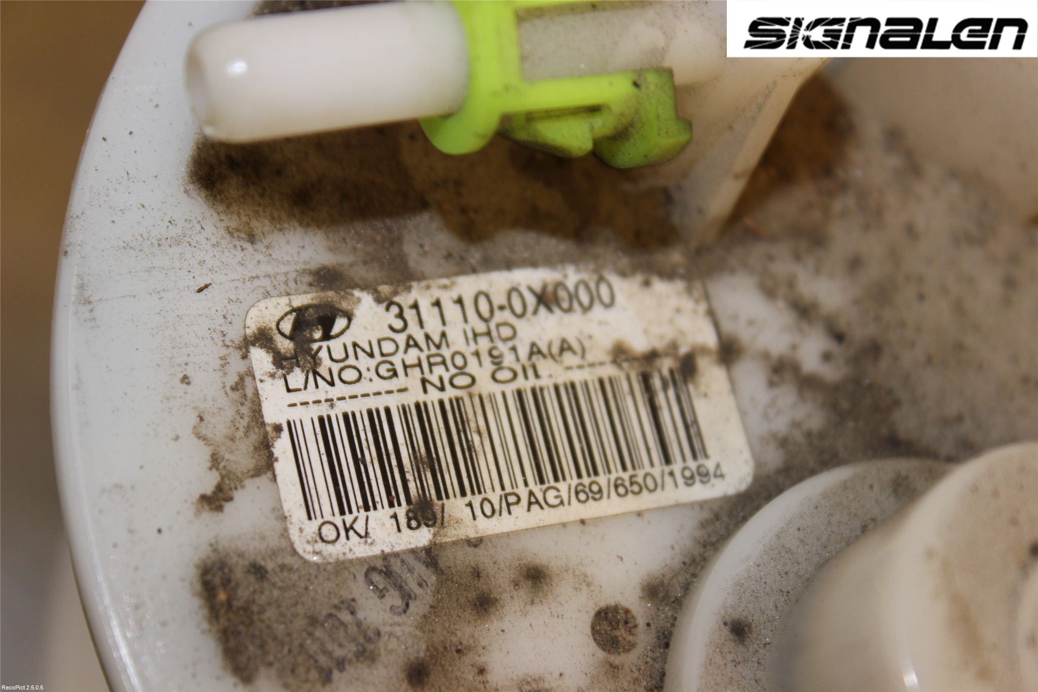Hyundai i10 PA 08-13 Drivstoffpumpe Fødepumpe El