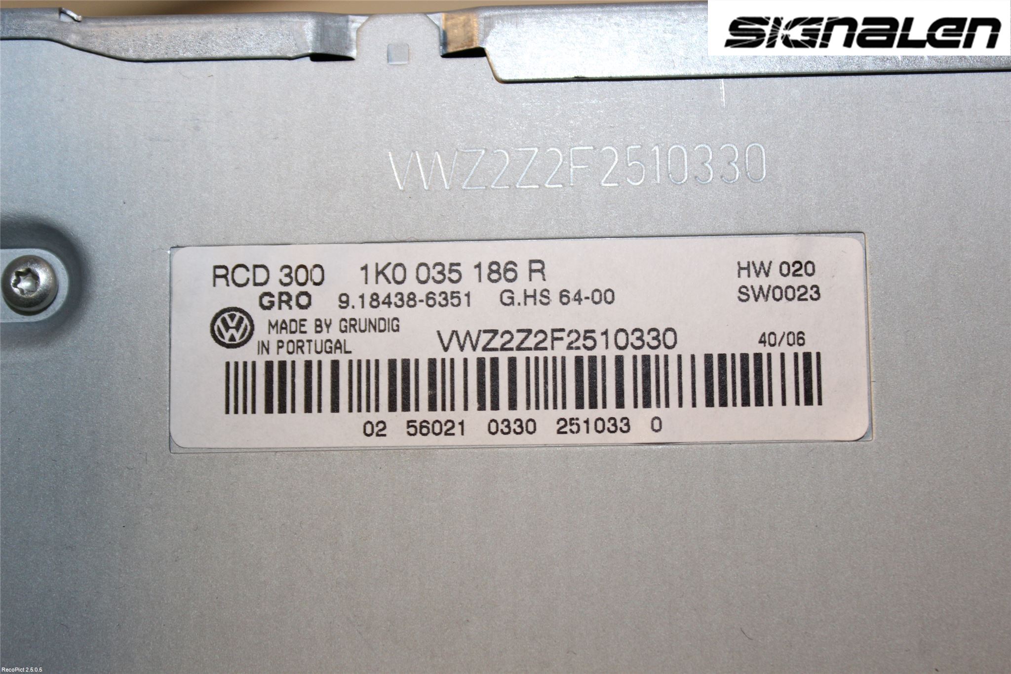 Volkswagen VW PASSAT 05-11 Stereo Radio Med Cd