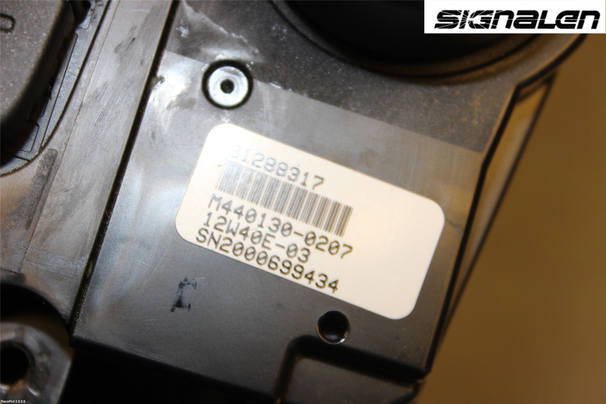 Volvo XC70 08-13 Varme Ac Betjening-Display