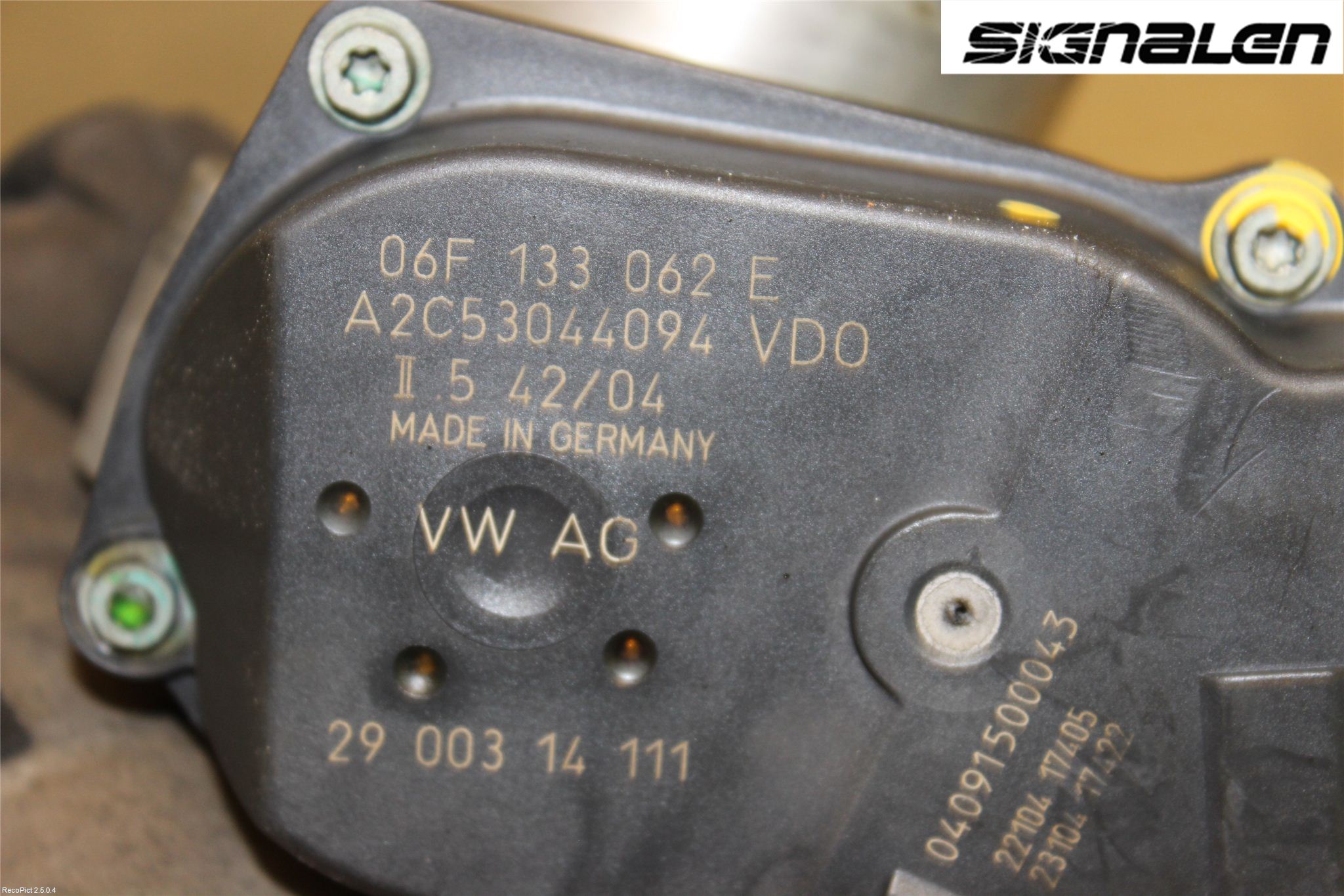 Volkswagen VW GOLF V 04-09 Inns Spjeldhus