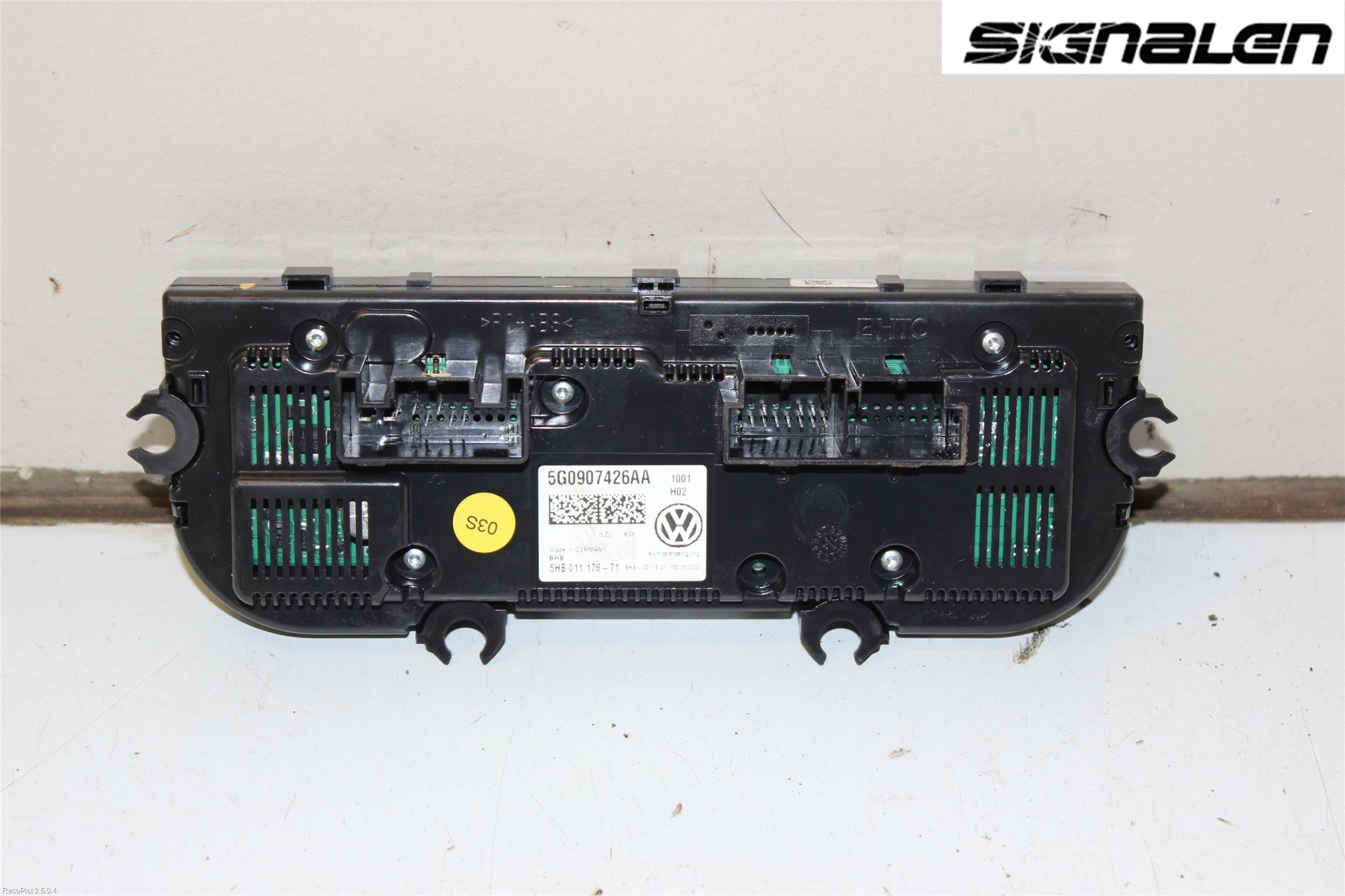 Volkswagen VW GOLF / E-GOLF VII 13-20 Varme Ac Betjening-Display