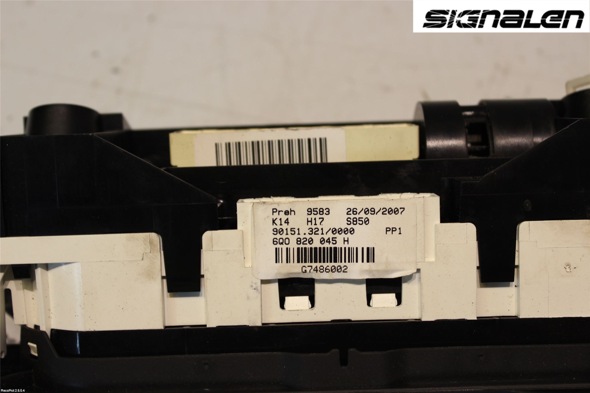 Volkswagen VW POLO 05-09 Varme Ac Betjening-Display