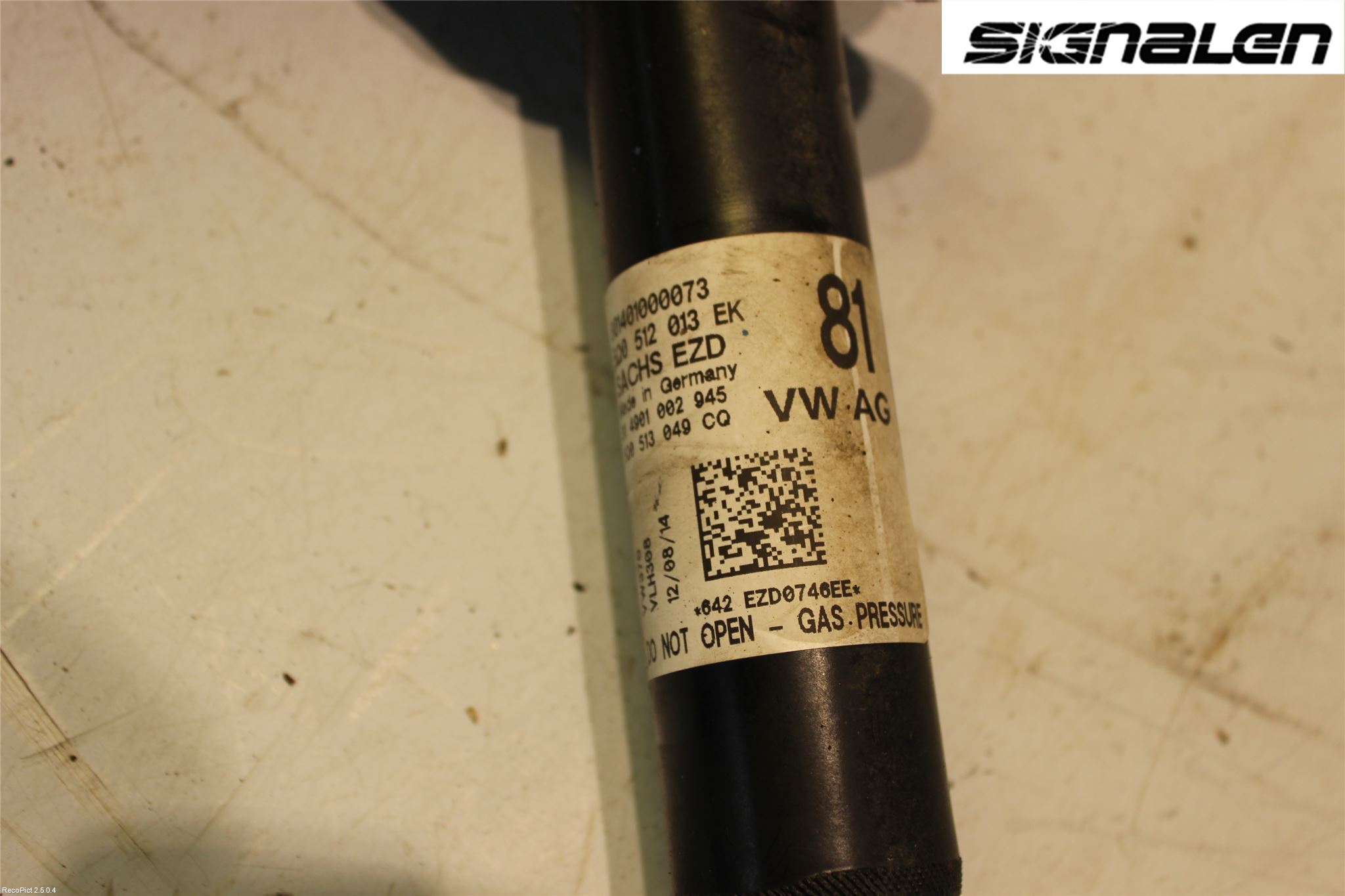 Volkswagen VW GOLF / E-GOLF VII 13-20 Støtdemper Bak