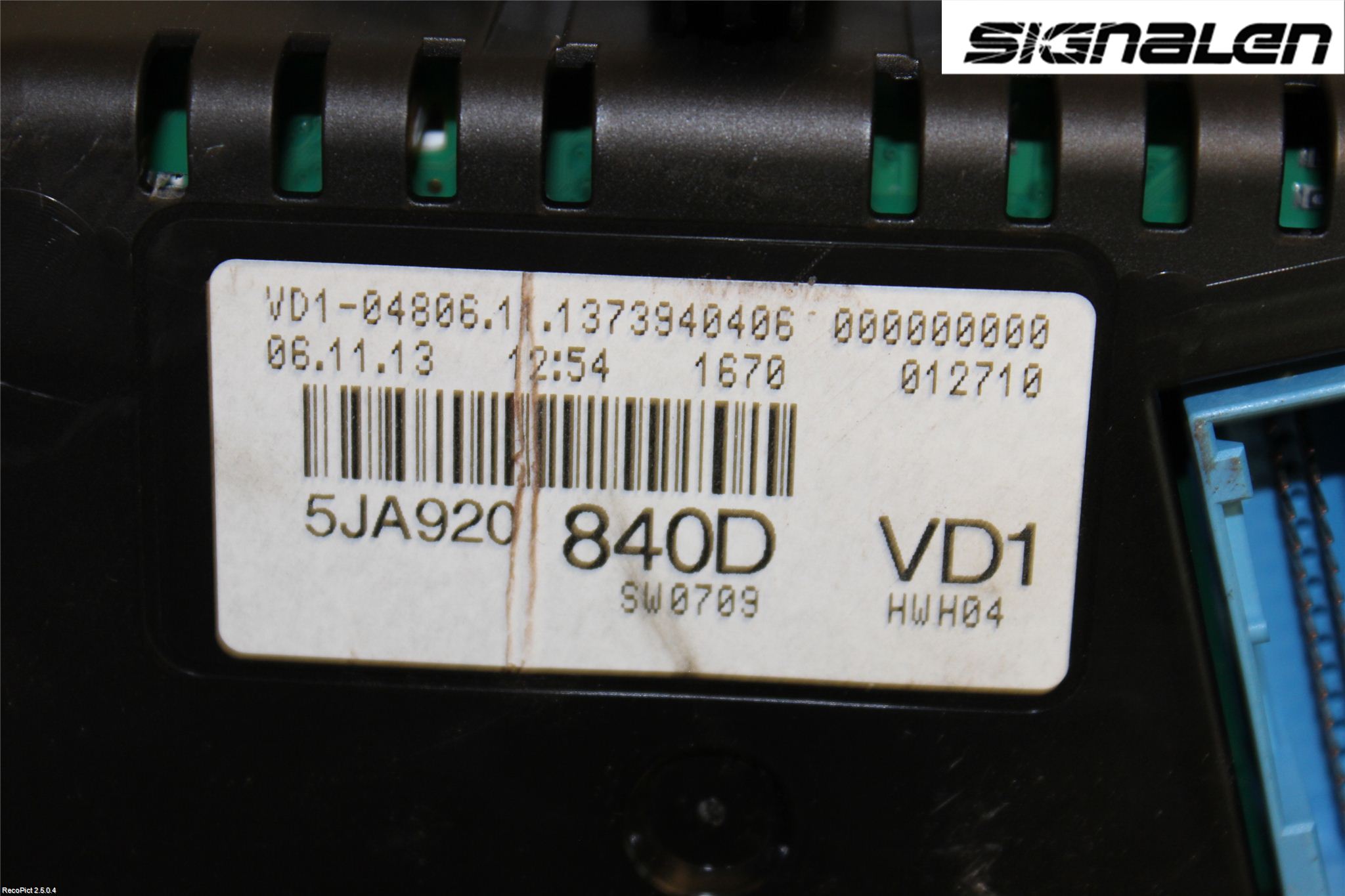 Skoda RAPID Instr Kombinert