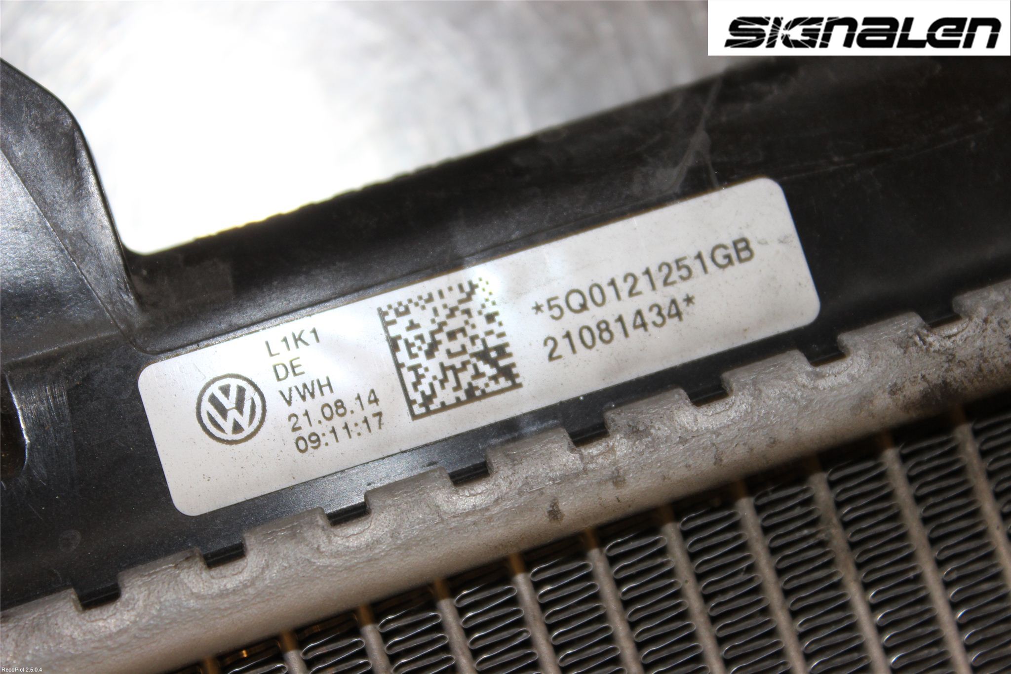 Volkswagen VW GOLF / E-GOLF VII 13-20 Radiator Manuell