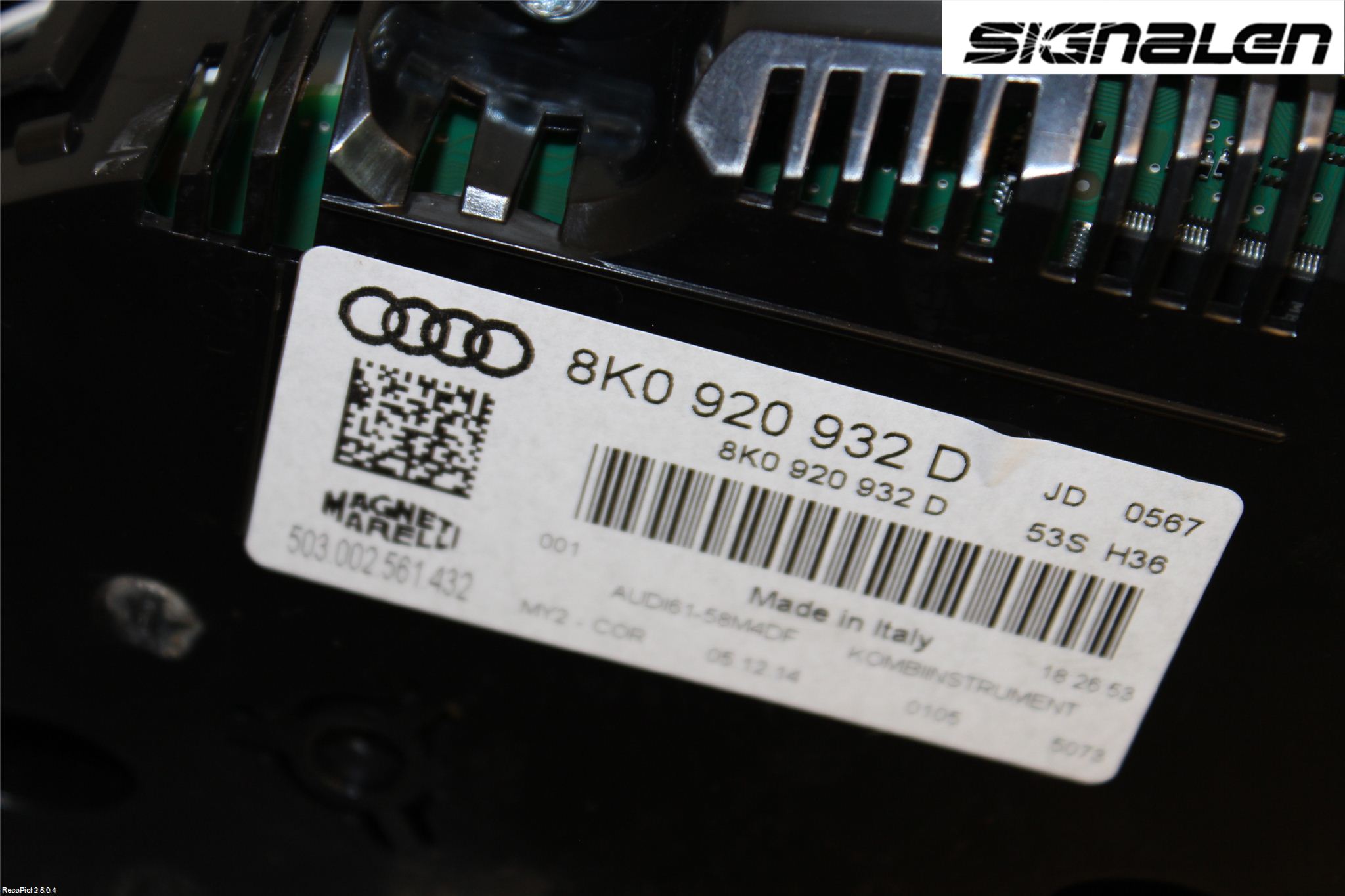 Audi A4 12-15 Instr Kombinert