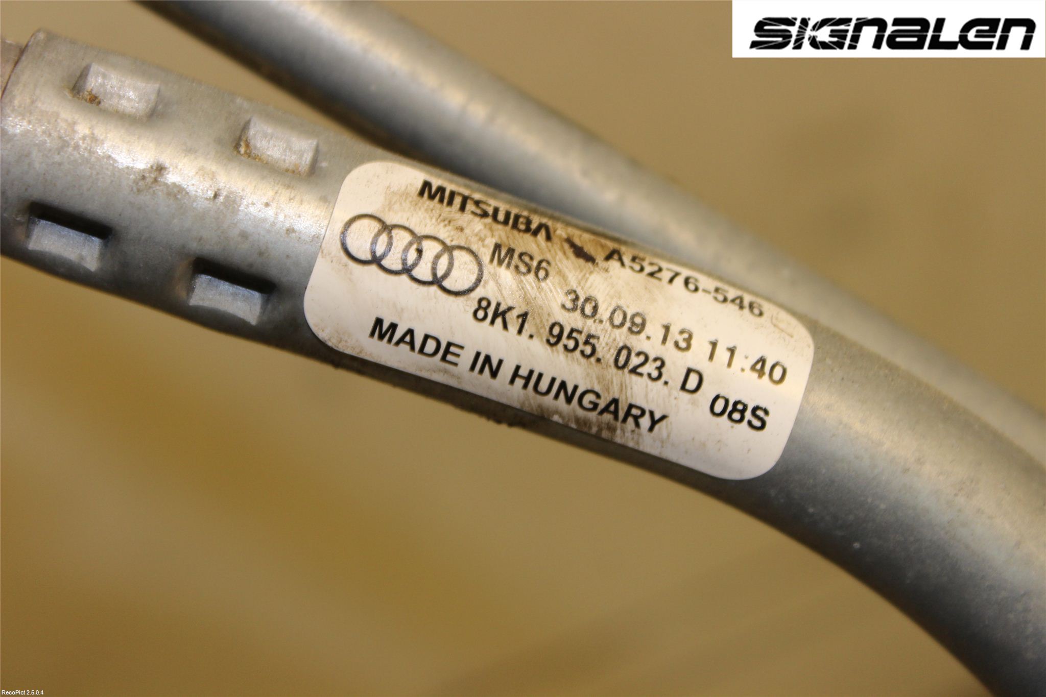 Audi A4 12-15 Viskeroverføring Frontrute