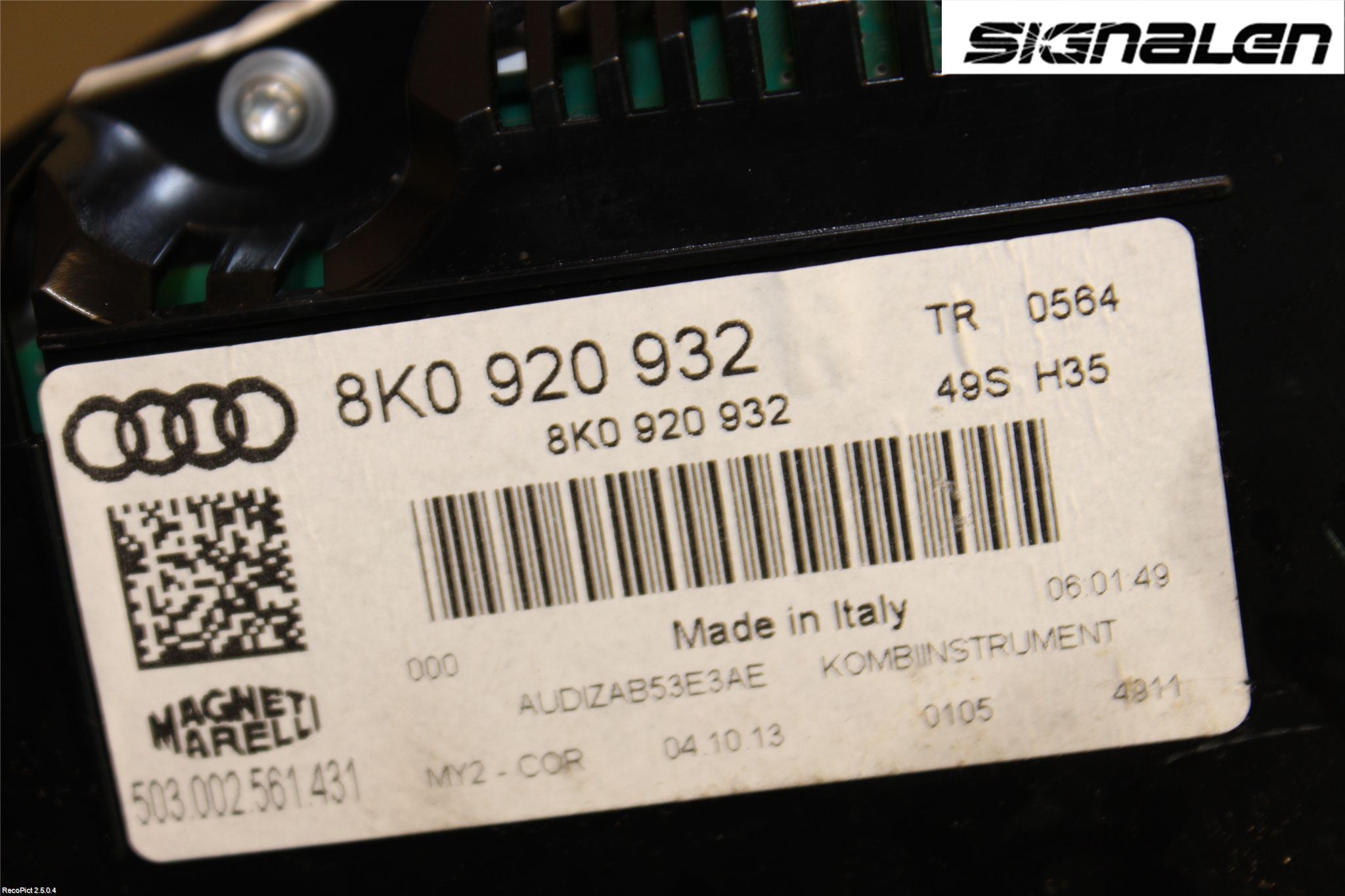 Audi A4 12-15 Instr Kombinert