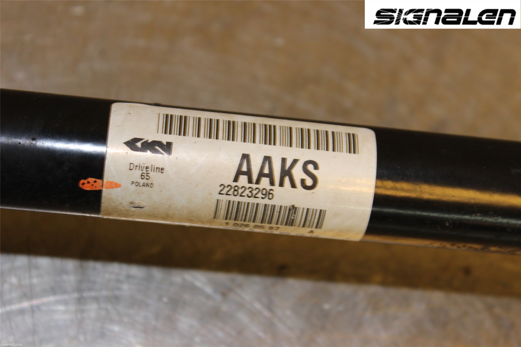 Opel INSIGNIA 09-16 Drivaksel Bak Kompl Venstre