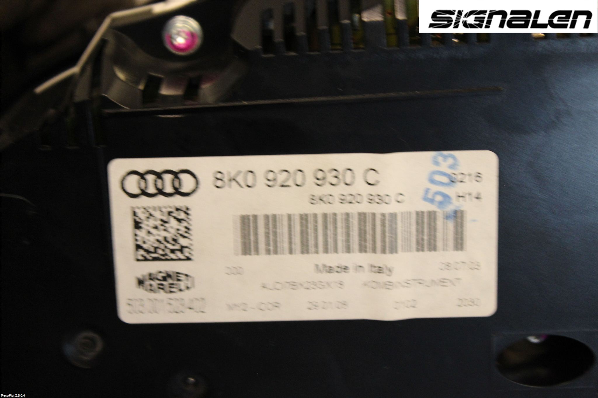 Audi A4/S4 08-11 Instr Kombinert