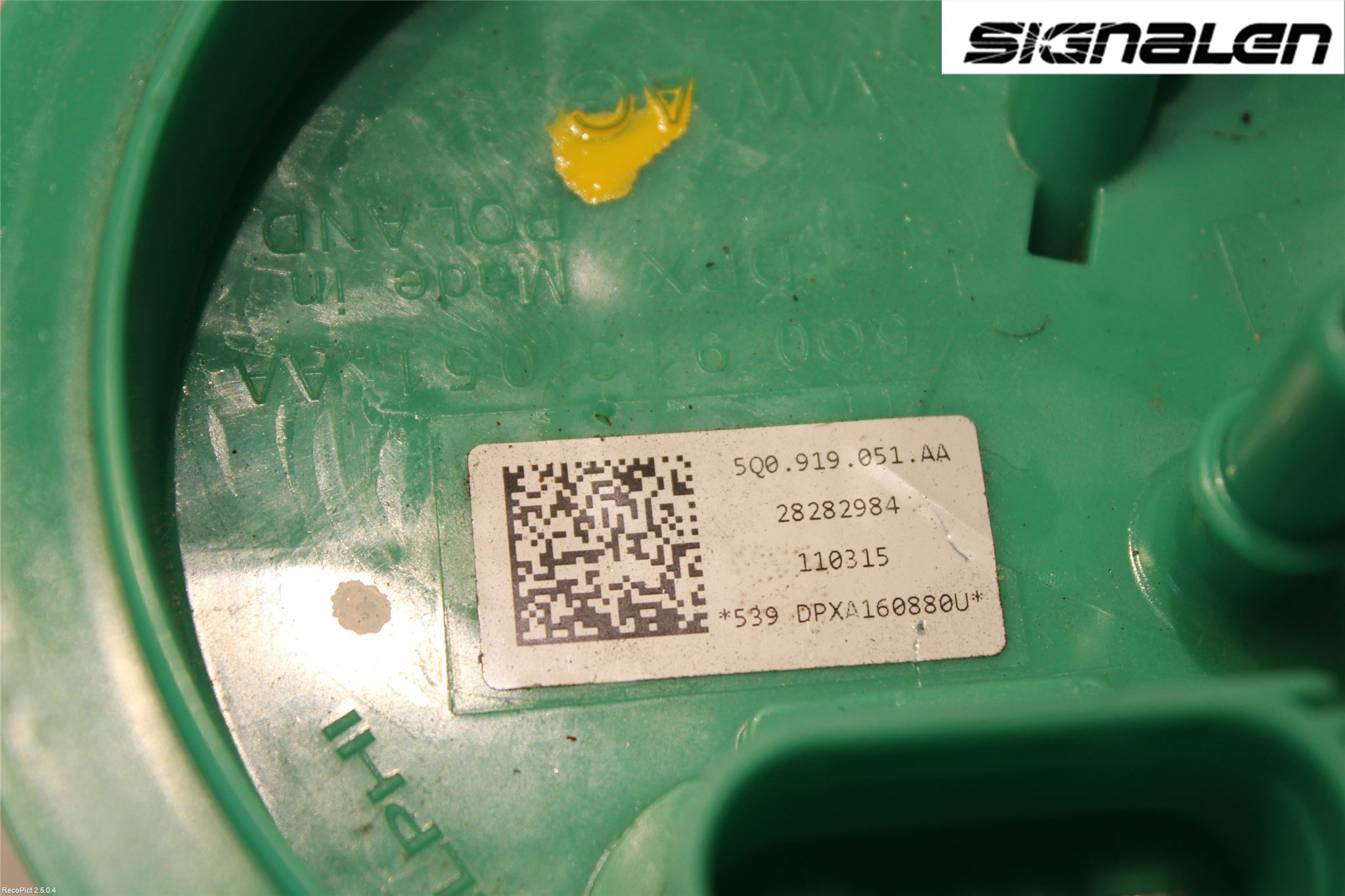 Volkswagen VW GOLF / E-GOLF VII 13-20 Drivstoffpumpe Fødepumpe El