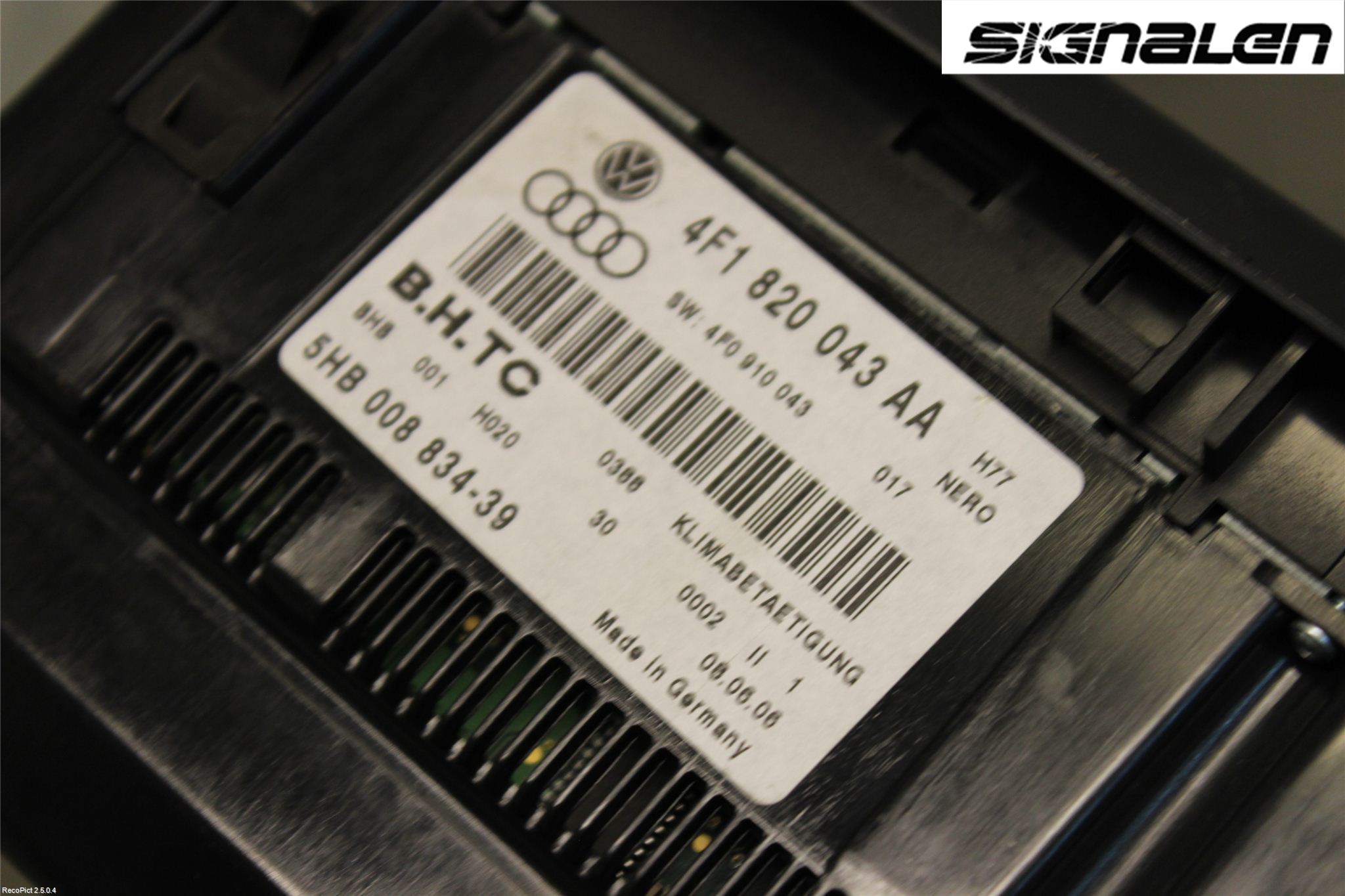 Audi A6/S6     05-11 Varme Ac Betjening-Display
