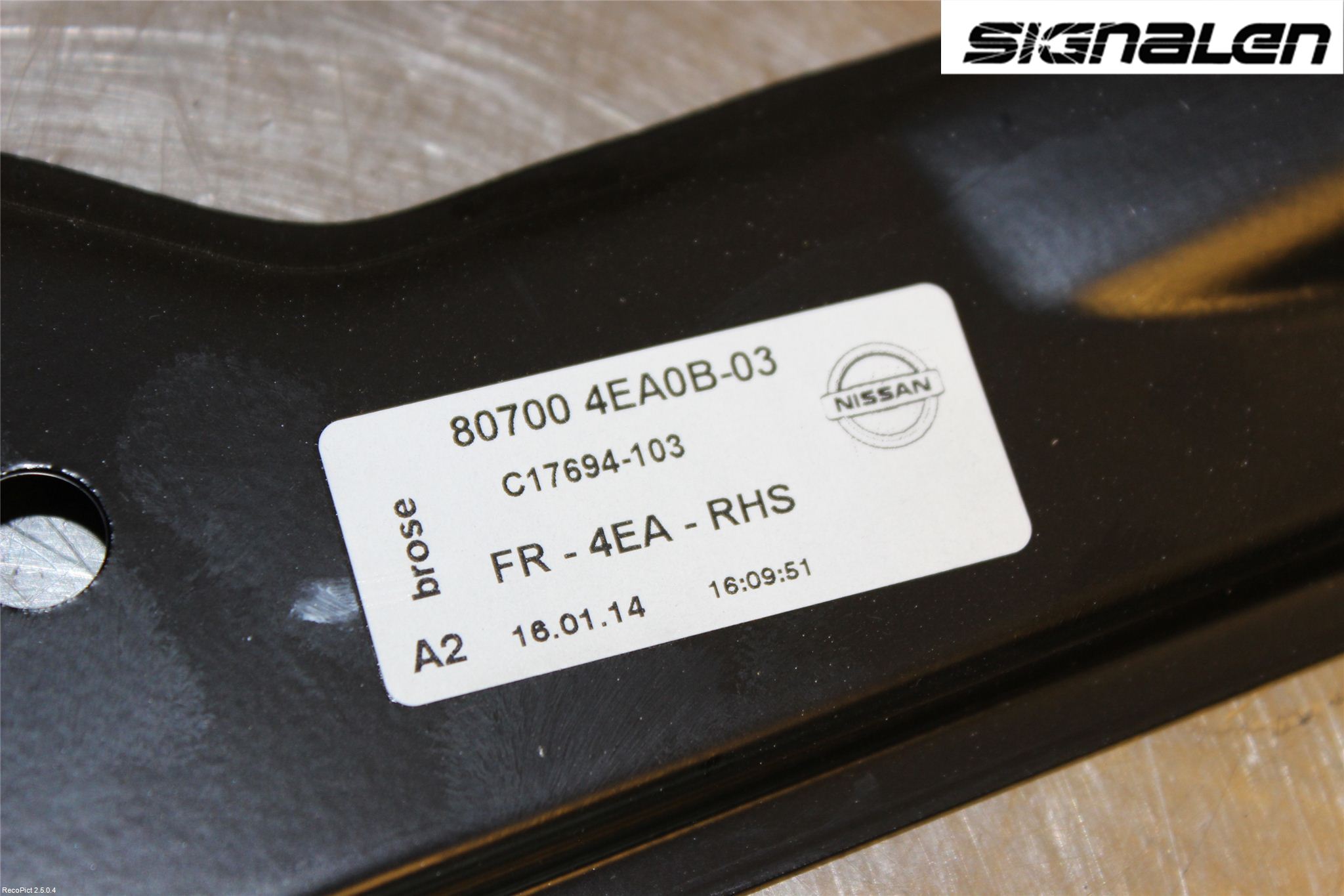 Nissan QASHQAI 14-17 Vindusheis El Komp