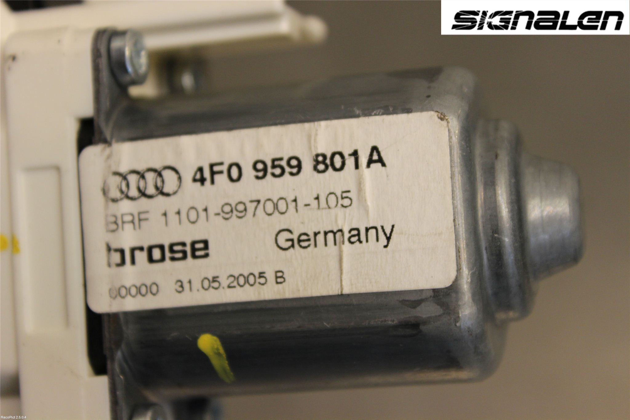 Audi A6/S6     05-11 Vindusheismotor
