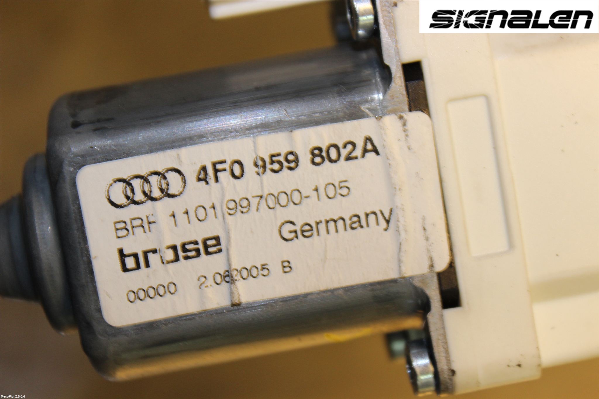 Audi A6/S6     05-11 Vindusheismotor