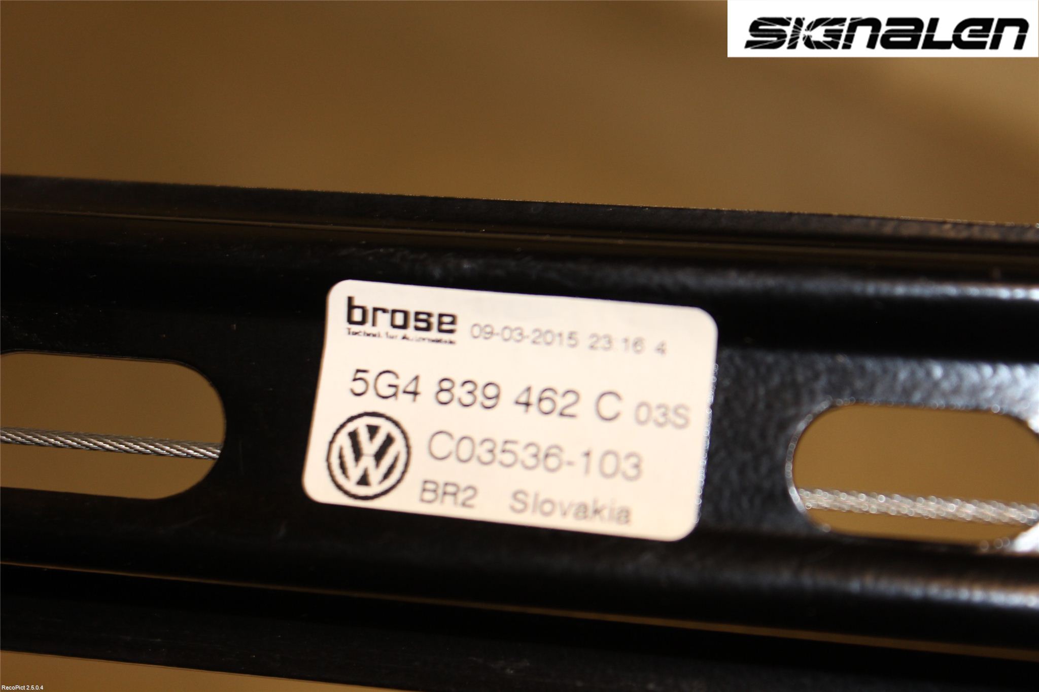 Volkswagen VW GOLF / E-GOLF VII 13-20 Vindusheis