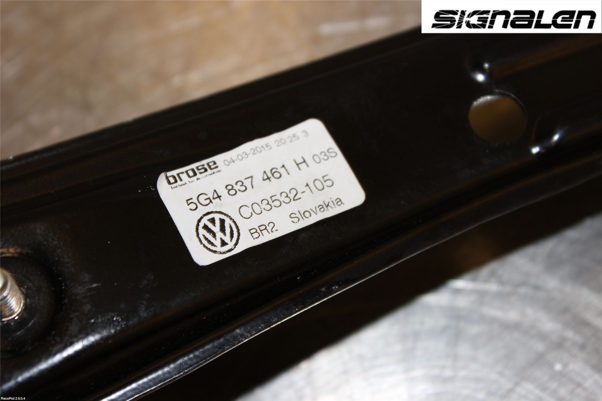 Volkswagen VW GOLF / E-GOLF VII 13-20 Vindusheis