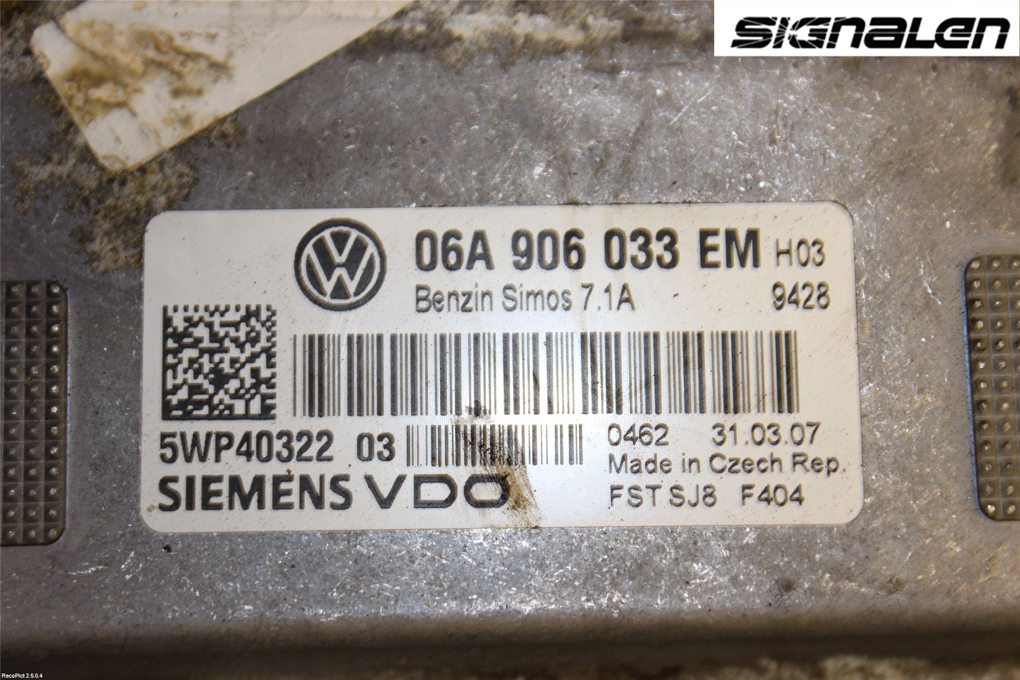 Volkswagen VW GOLF V 04-09 Styreenhet Innsprøytning