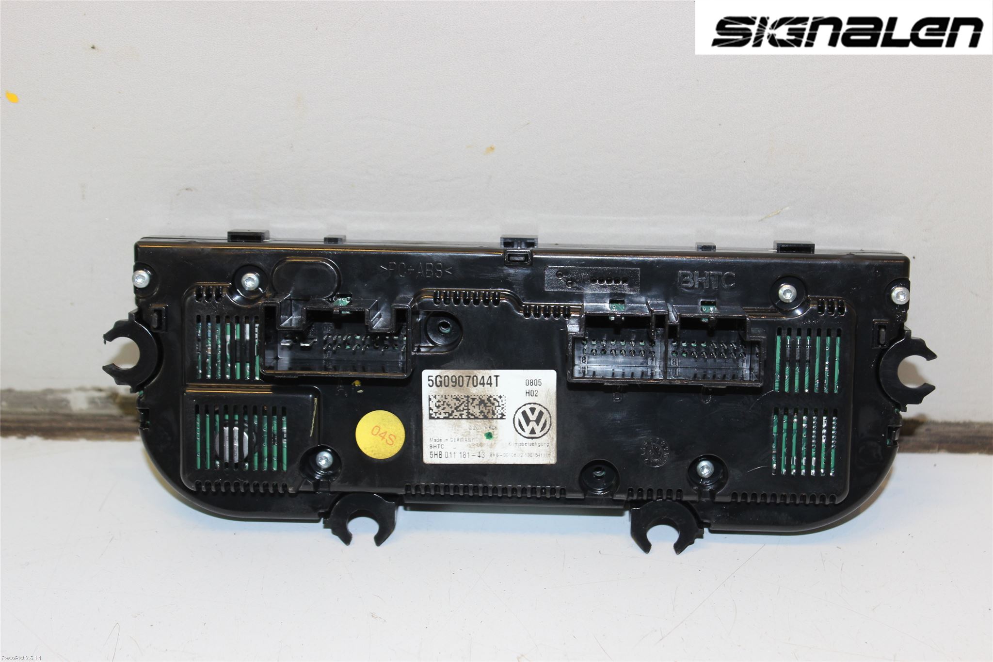 Volkswagen VW GOLF / E-GOLF VII 13-20 Varme Ac Betjening-Display