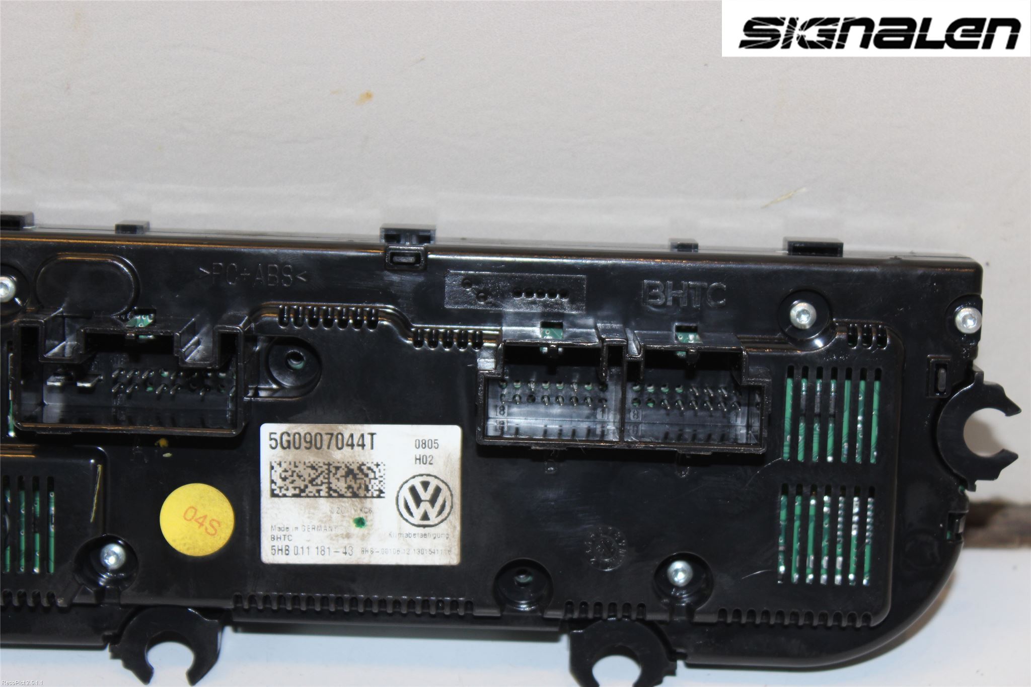 Volkswagen VW GOLF / E-GOLF VII 13-20 Varme Ac Betjening-Display
