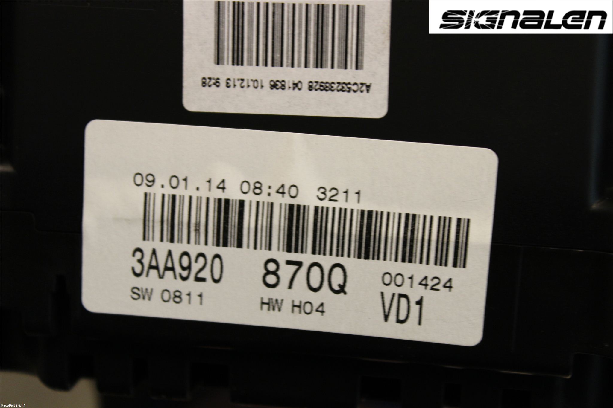Volkswagen VW PASSAT 11-14 Instr Kombinert