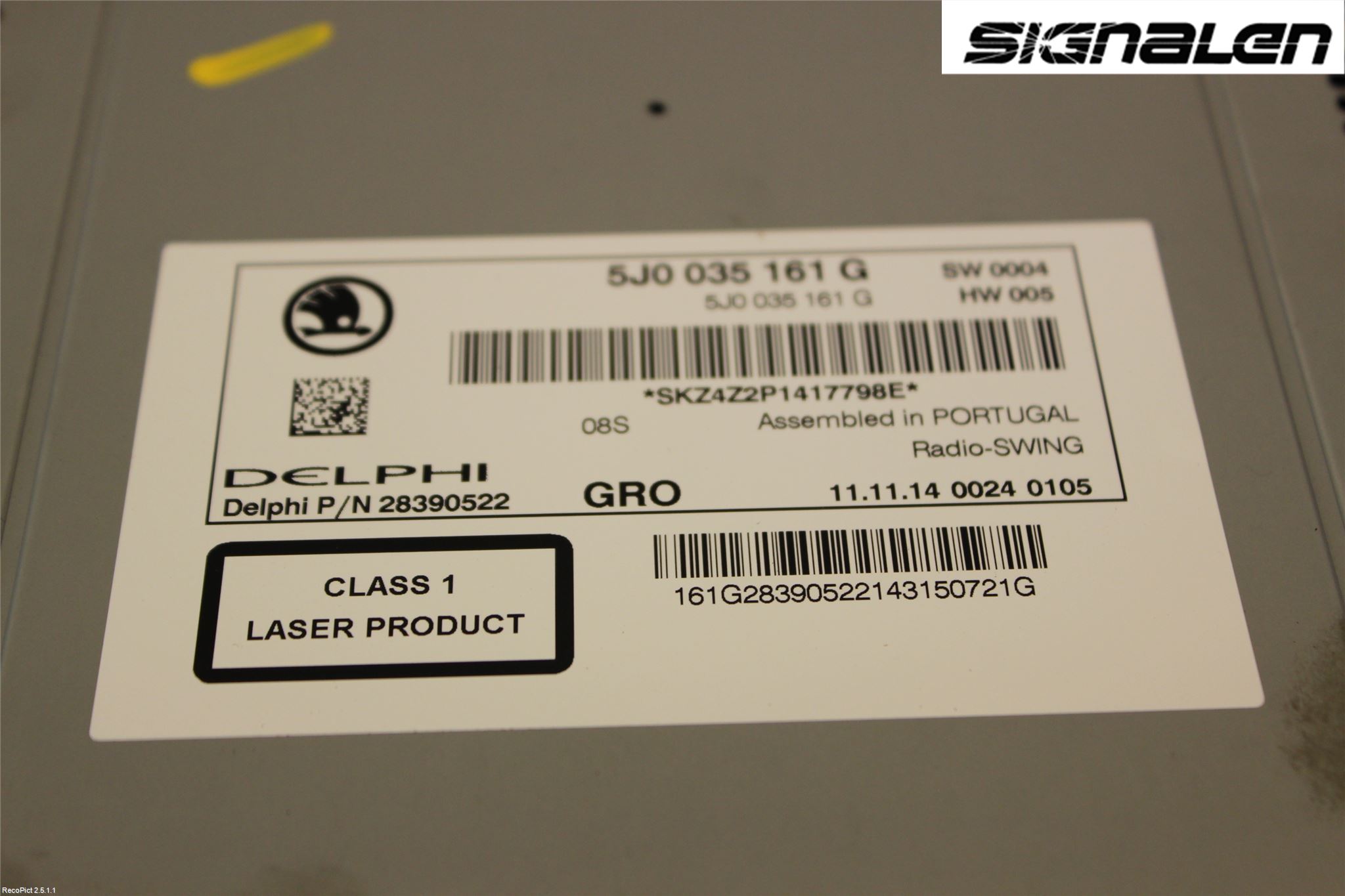 Skoda FABIA 07-14 Stereo Radio