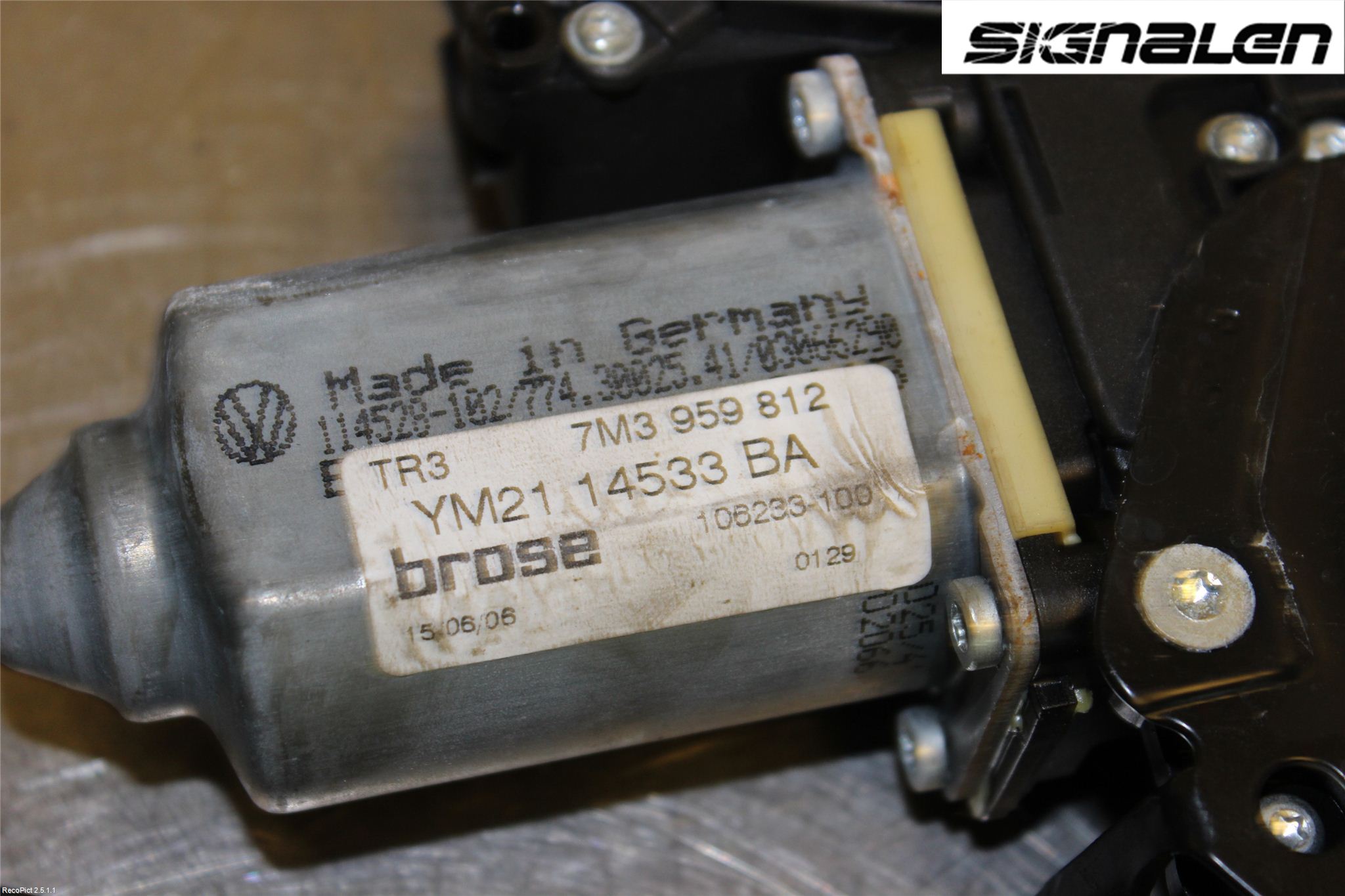 Volkswagen VW SHARAN      01-10 Vindusheis El Komp