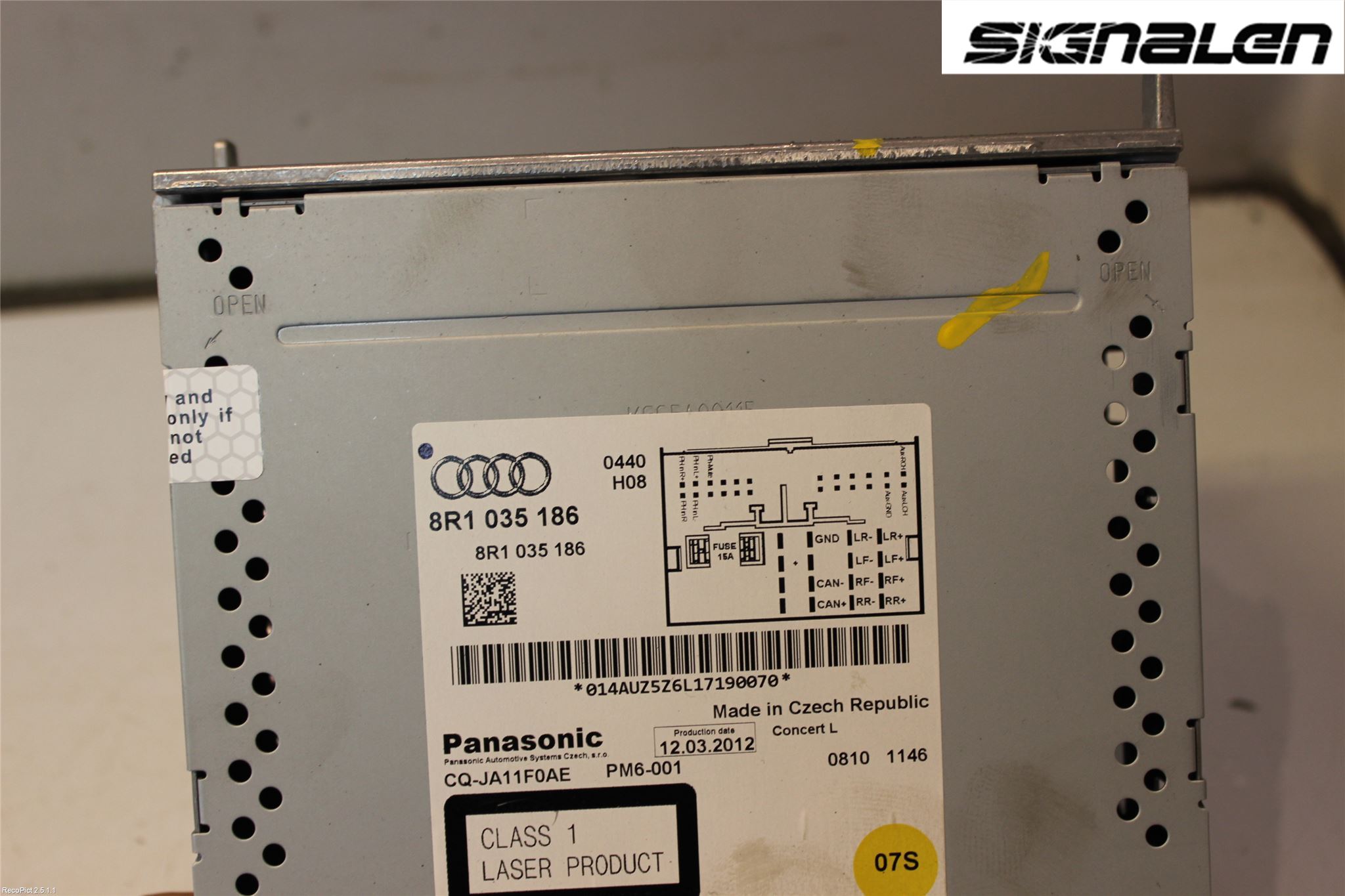 Audi A4 12-15 Stereo Radio