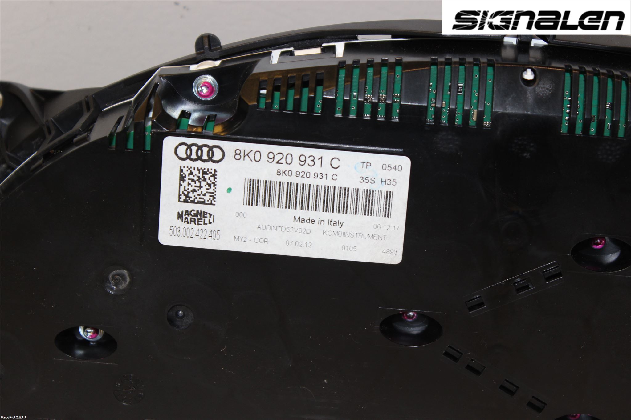 Audi A4 12-15 Instr Kombinert