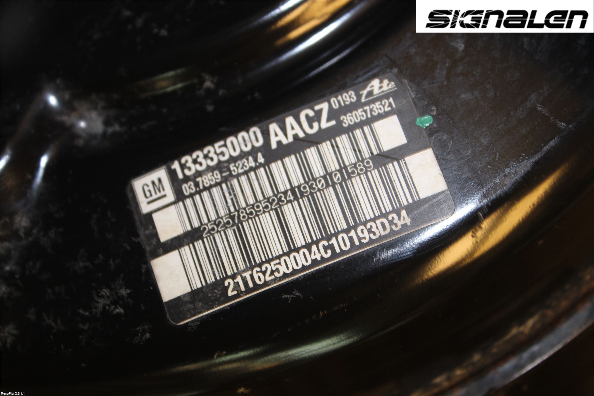 Saab 9-5 10-12 Bremseservo