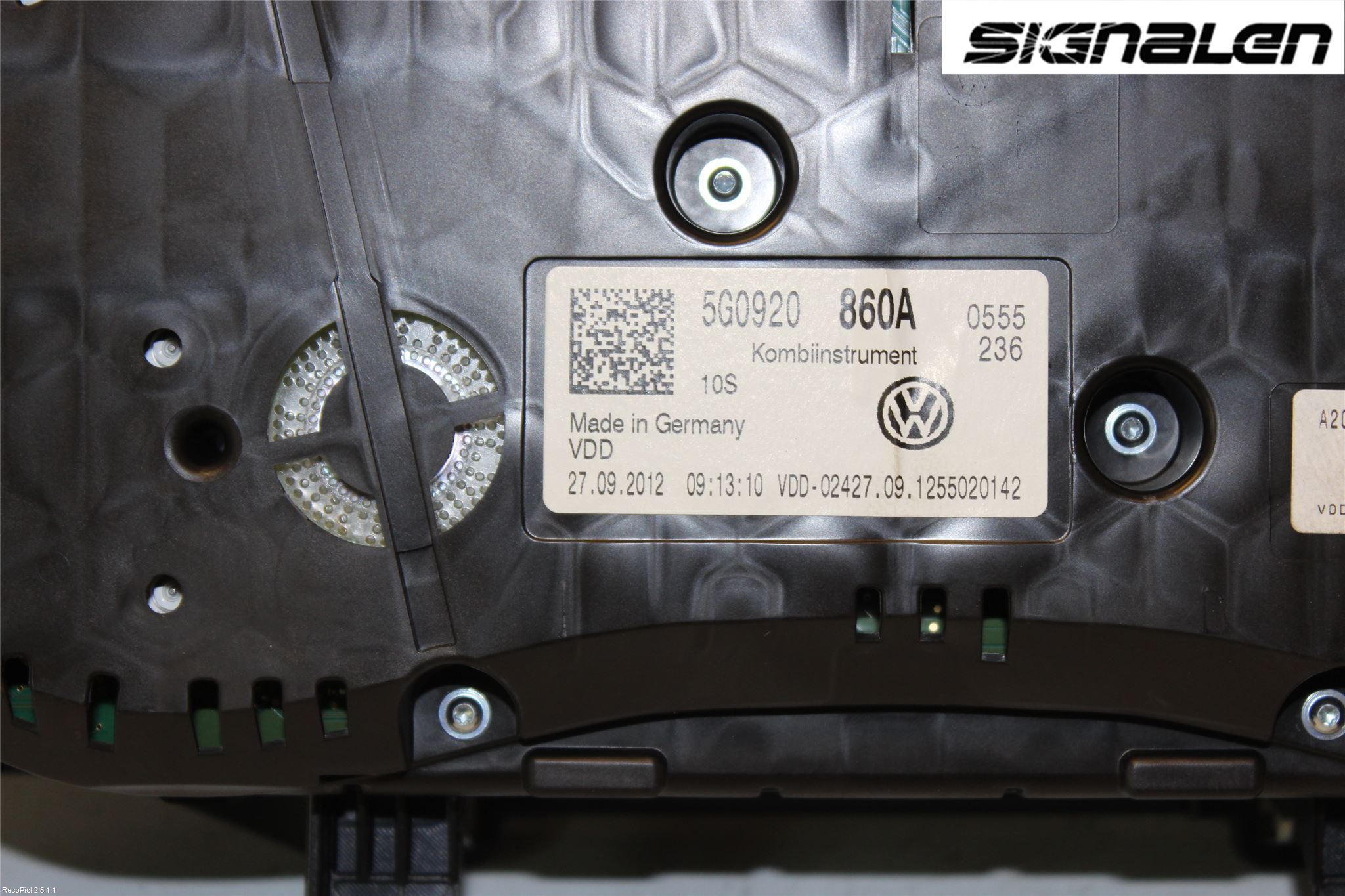 Volkswagen VW GOLF / E-GOLF VII 13-20 Instr Kombinert