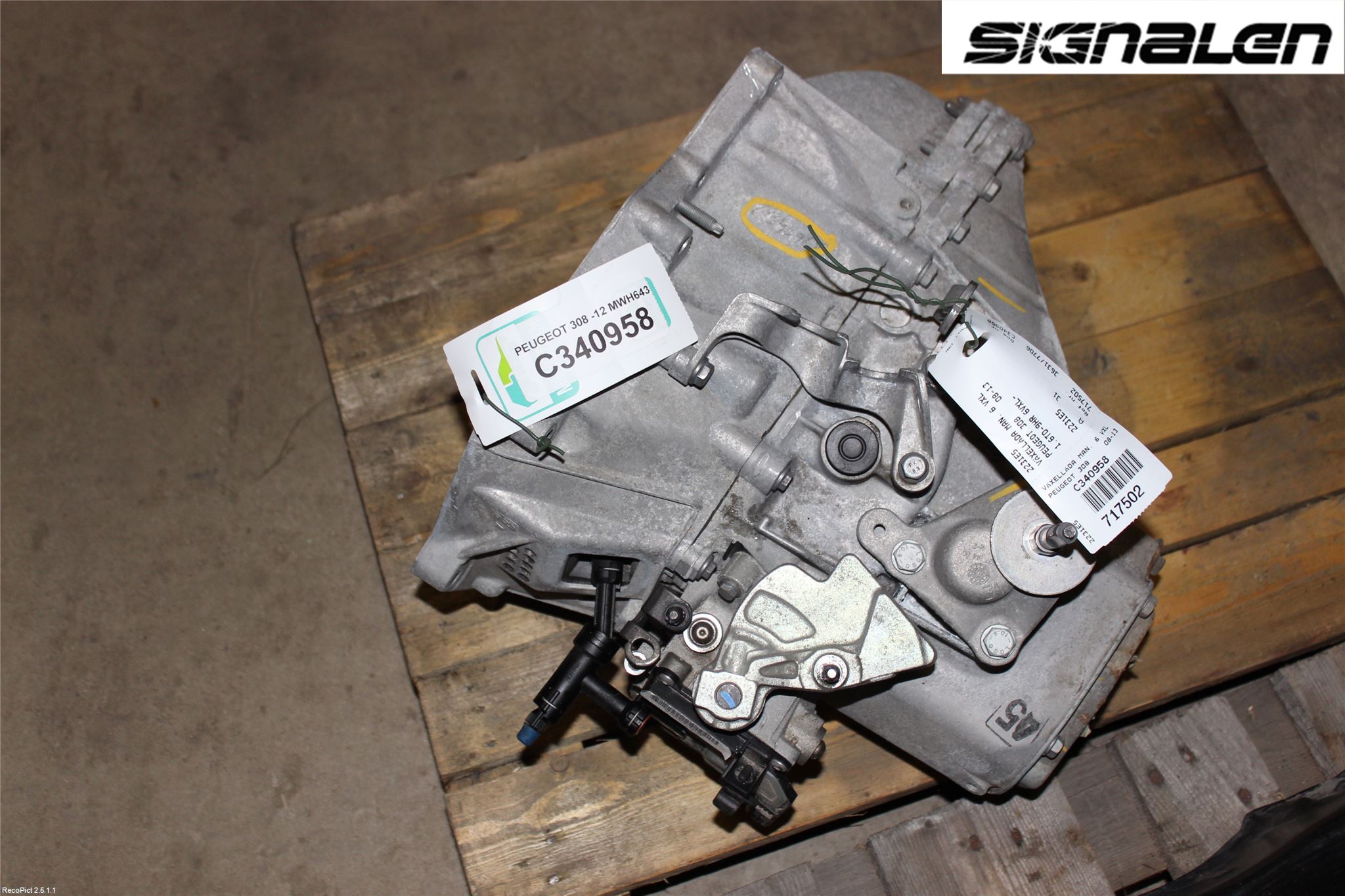 Peugeot 308 08-13 Gearkasse 6 Trinn