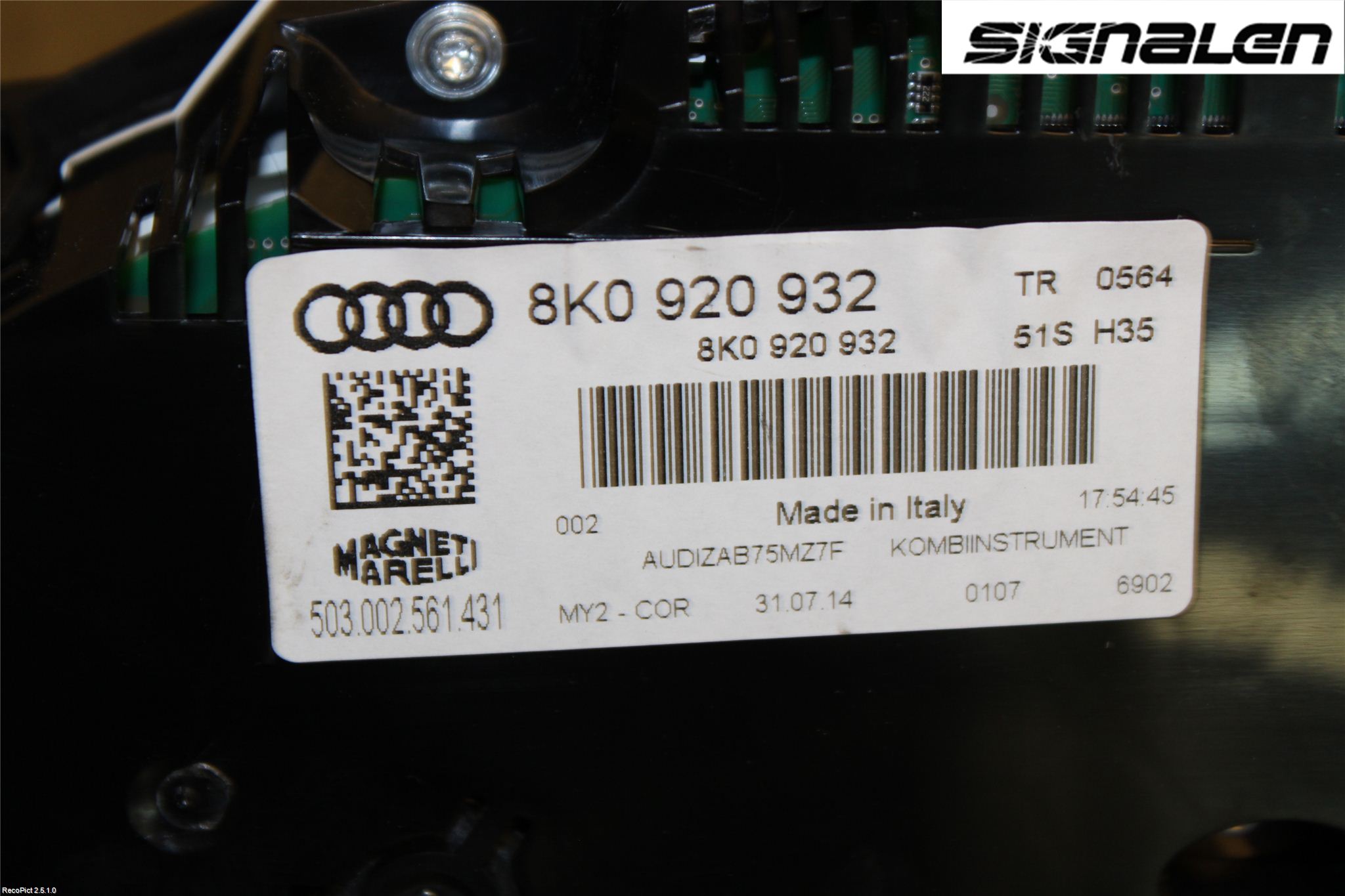 Audi A4 ALLROAD 09-16 Instr Kombinert