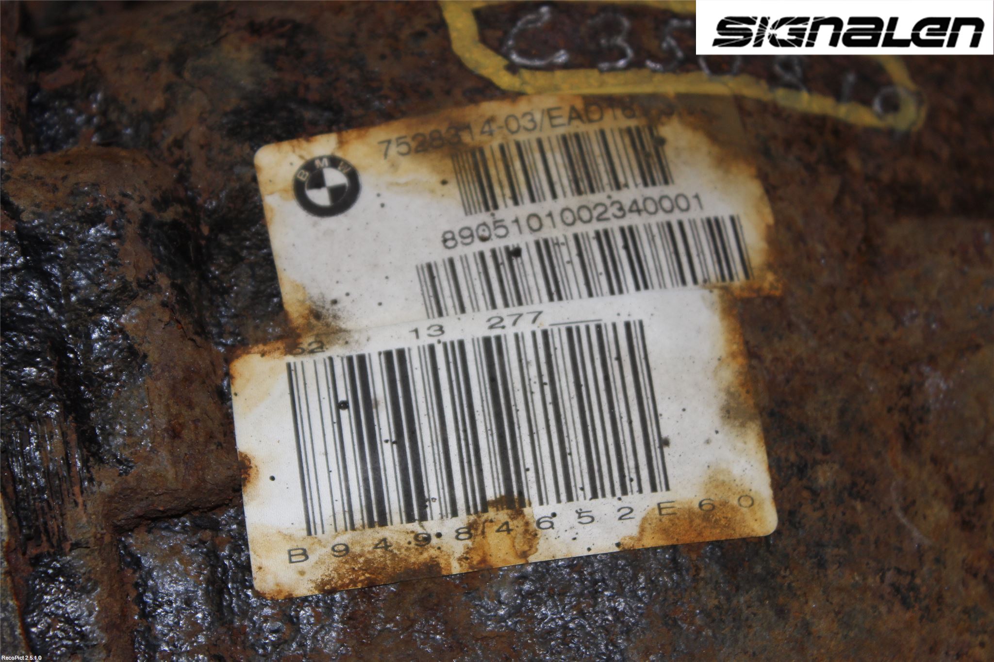 BMW 5 E60/61 Sed/Tou 02-10 Bakaksel Kardang Bak -Diff