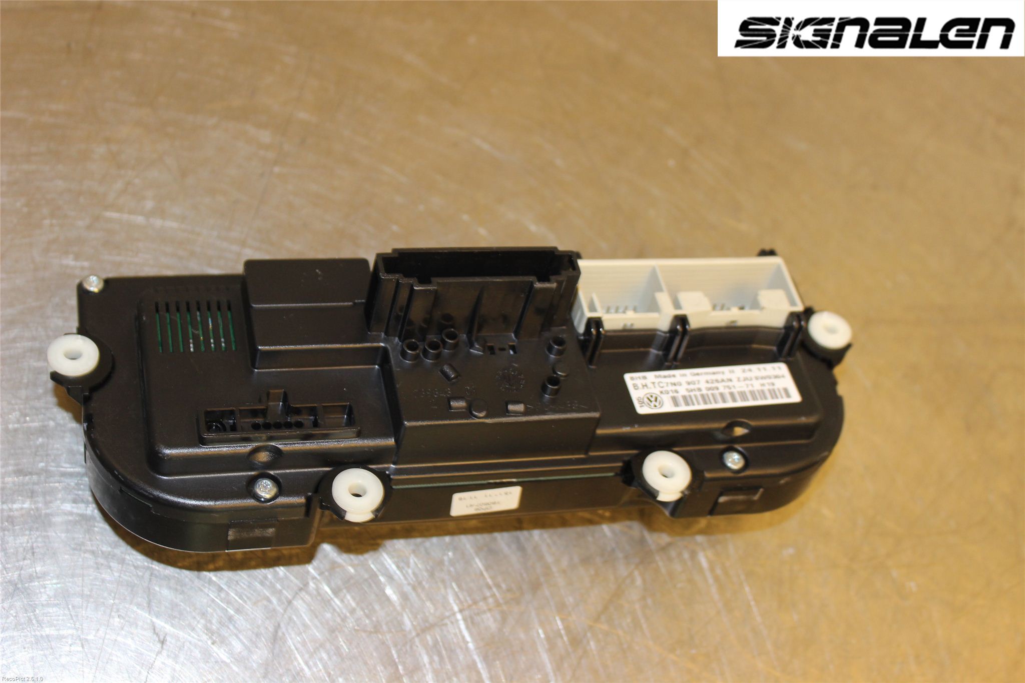 Volkswagen VW GOLF VI 09-13 Varme Ac Betjening-Display