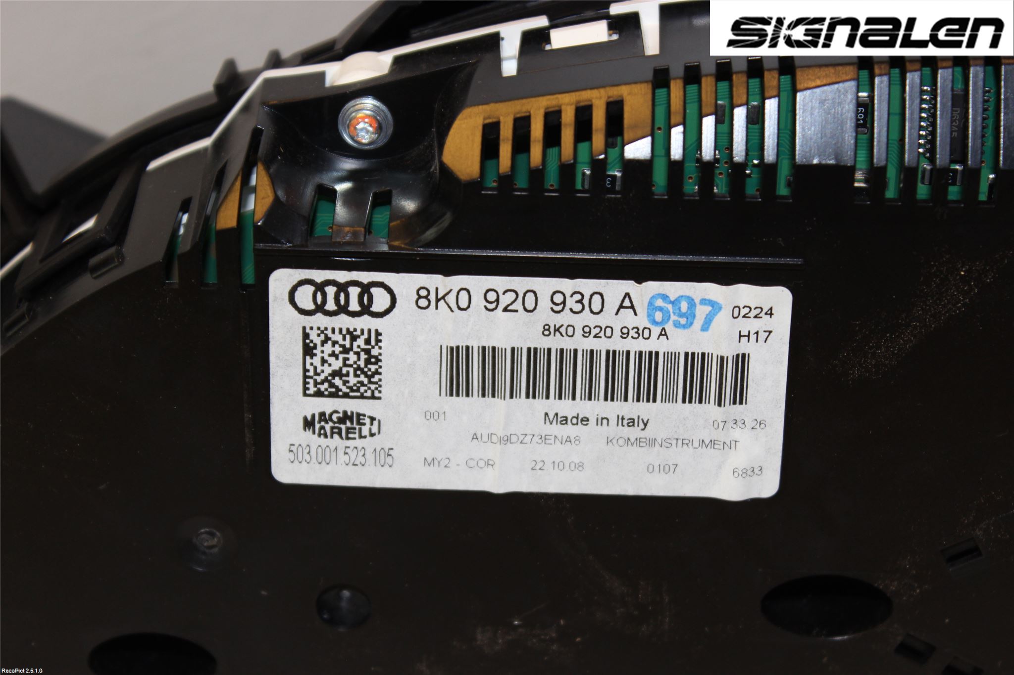 Audi A4/S4 08-11 Instr Kombinert