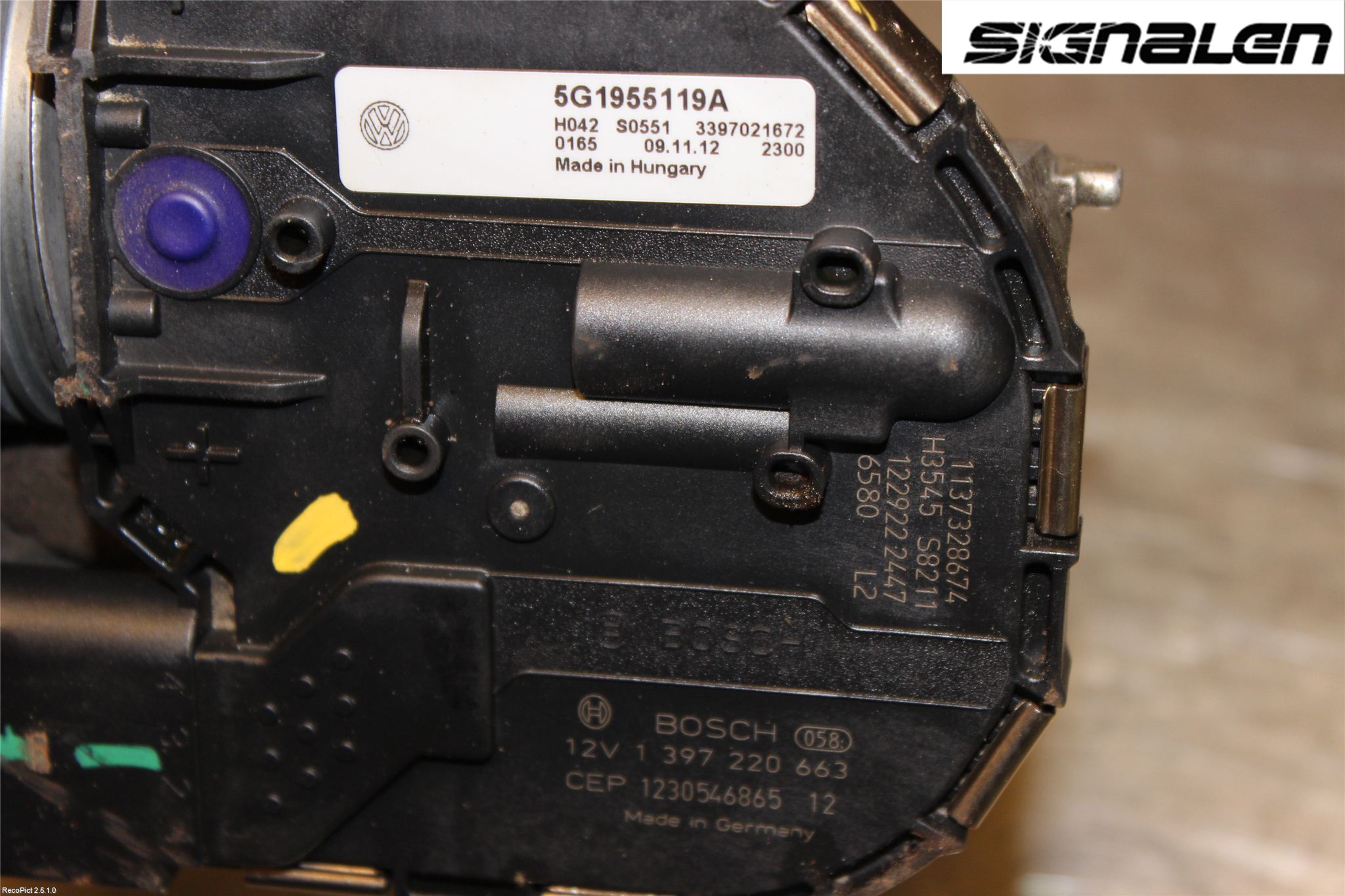 Volkswagen VW GOLF / E-GOLF VII 13-20 Viskermotor Frontrute