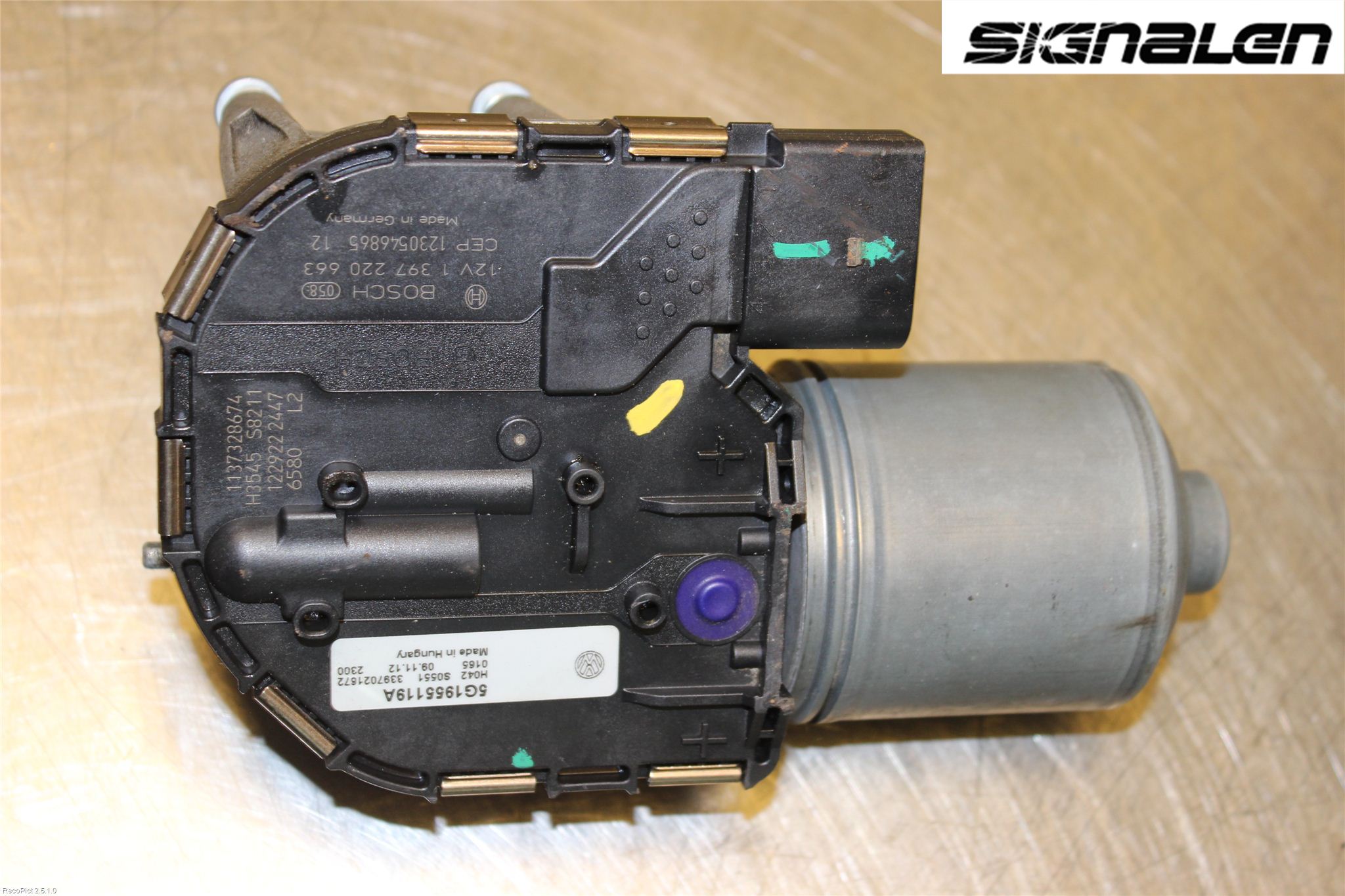 Volkswagen VW GOLF / E-GOLF VII 13-20 Viskermotor Frontrute