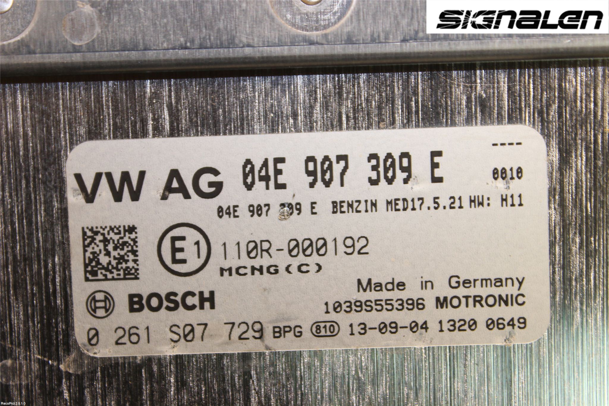Volkswagen VW GOLF / E-GOLF VII 13-20 Styreenhet Innsprøytning
