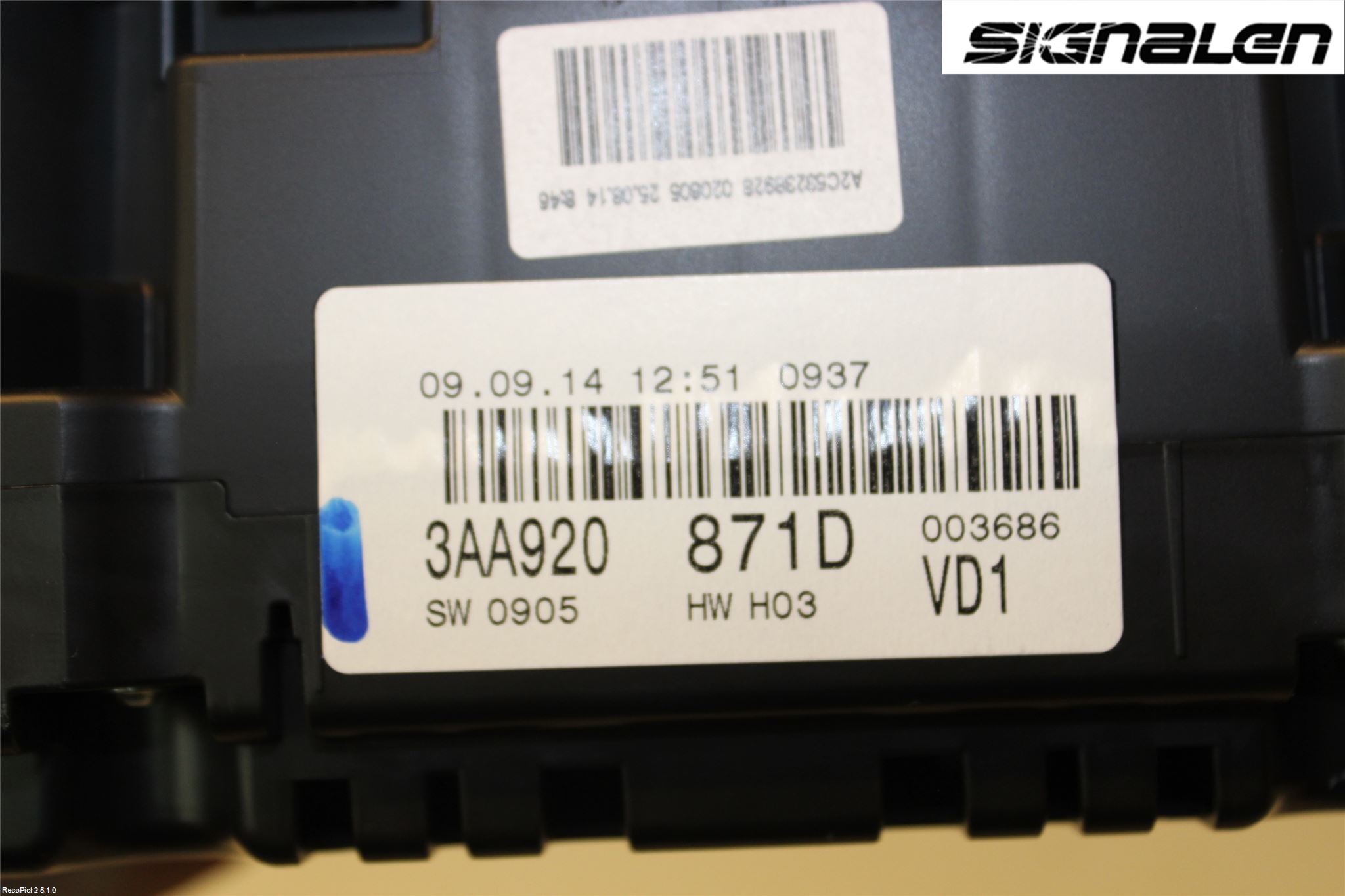 Volkswagen VW PASSAT 11-14 Instr Kombinert