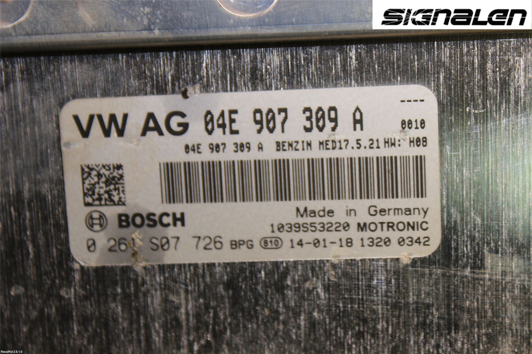 Volkswagen VW GOLF / E-GOLF VII 13-20 Styreenhet Innsprøytning
